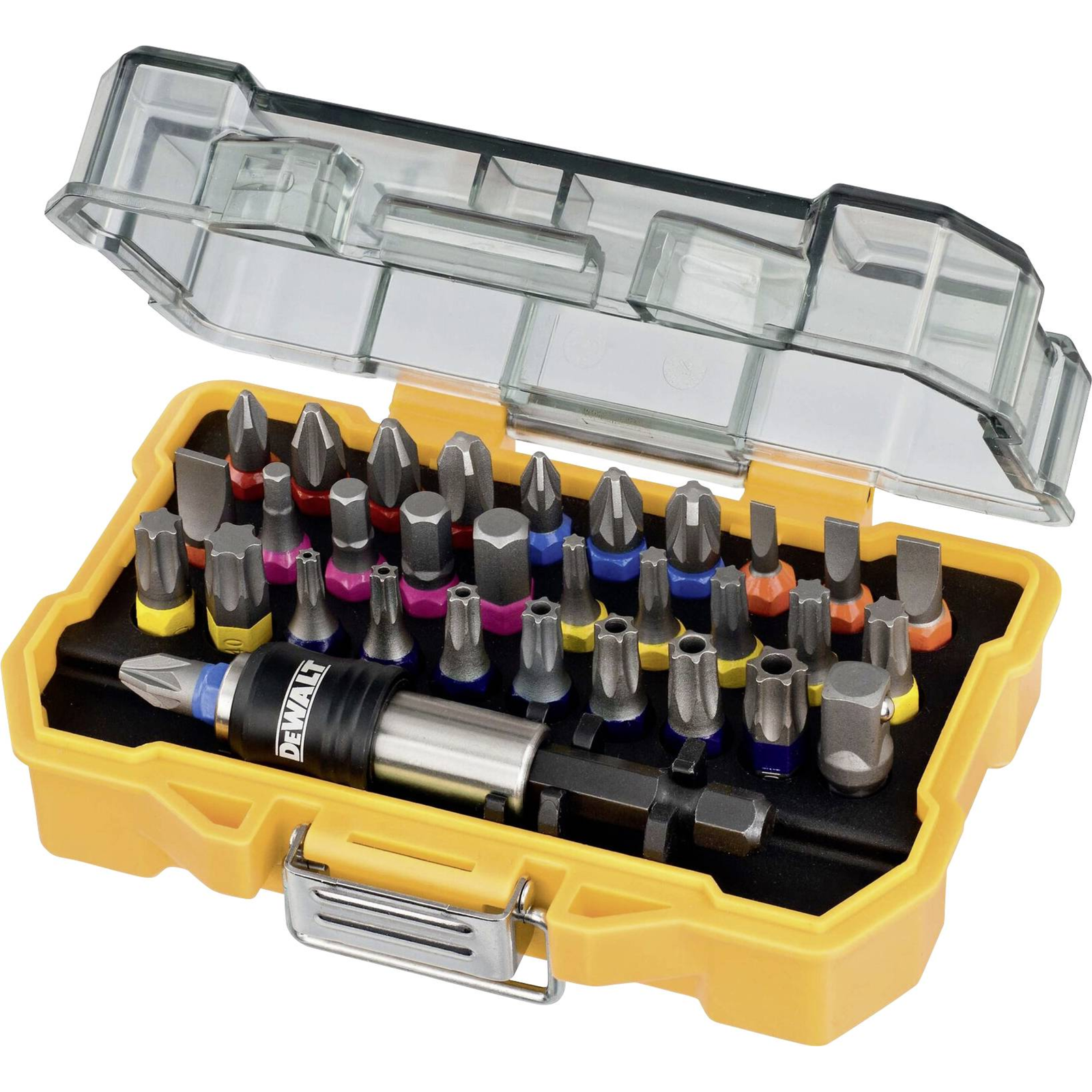 DeWALT Screwdriver Set 32 Pieces Torx Phillips Pozidriv Hex Slot Length 25 Mm
