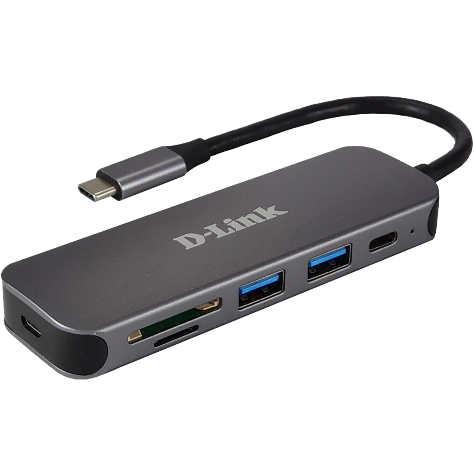 D-Link DUB-2325 6-in-1 USB-C Hub with HDMI USB-PD SD-Reade