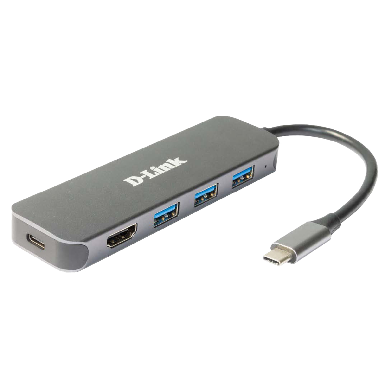 D-Link USB Hub with HDMI And Charging Function 1x USB-C with PD 3x USB-A 3.0 1x HDMI 1.4