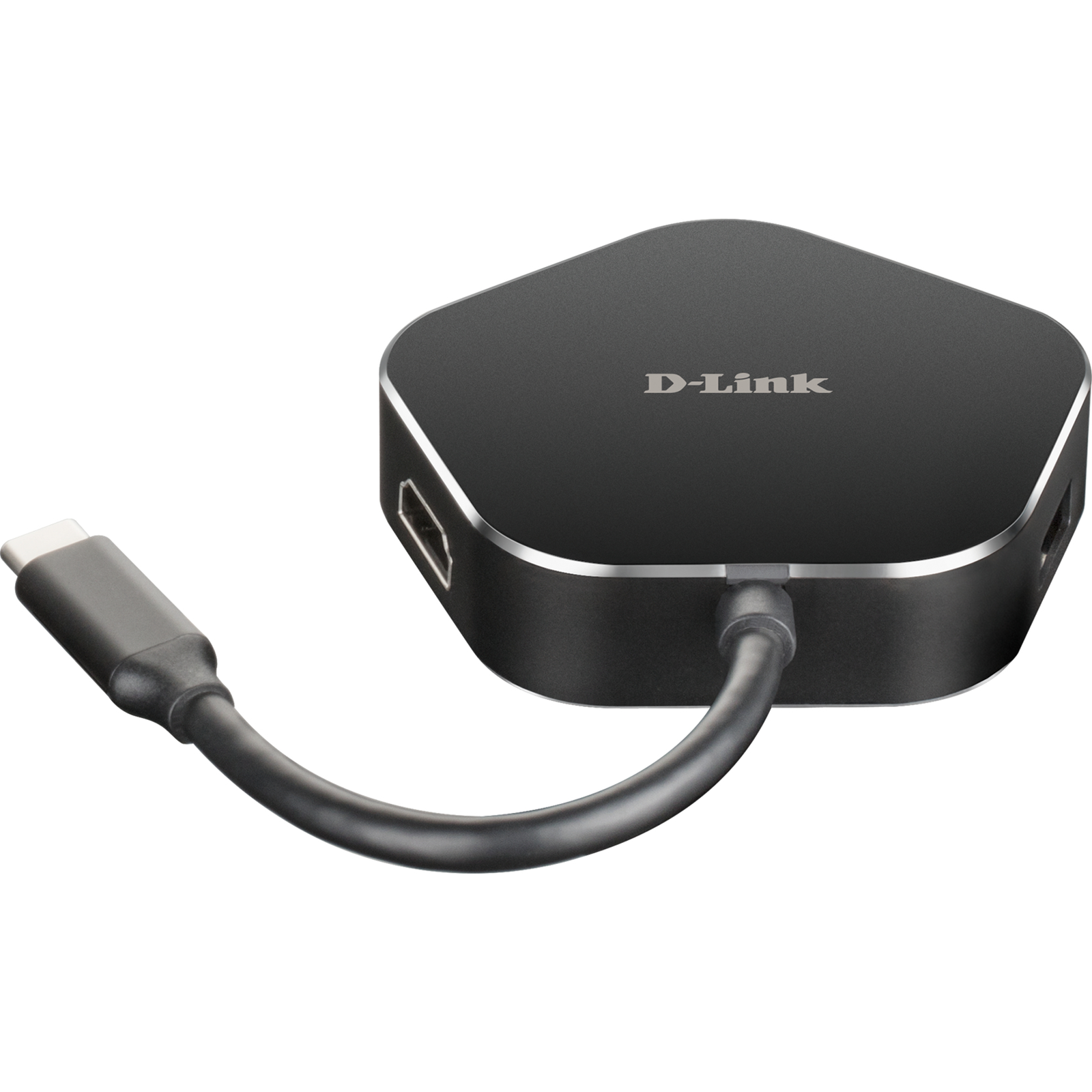 D-Link DUB-M420 4in1 USB-C Hub with HDMI USB-C Charging Port Black Silver