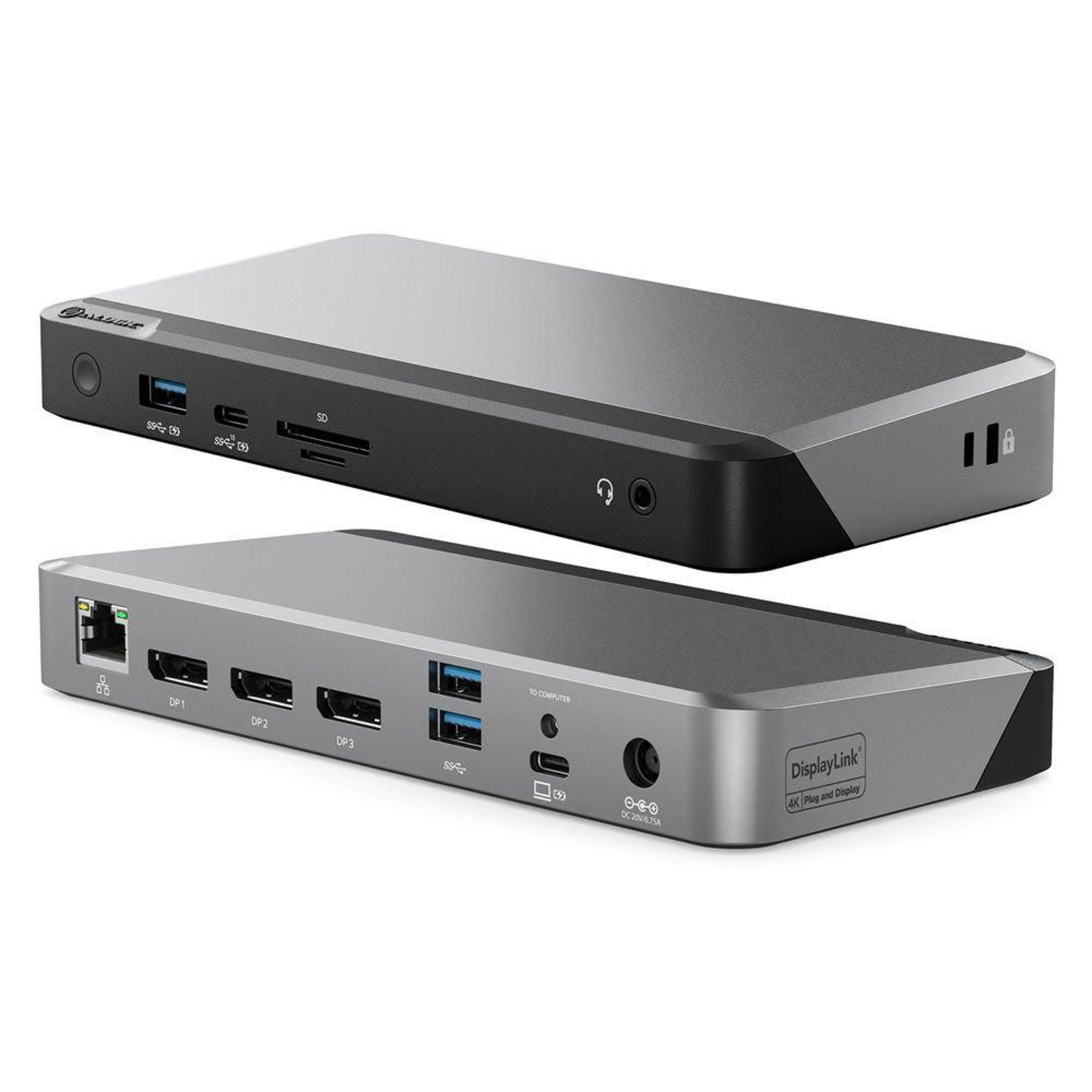 Alogic Docking Station Universal Triple 4K USB-C USB-A 100W