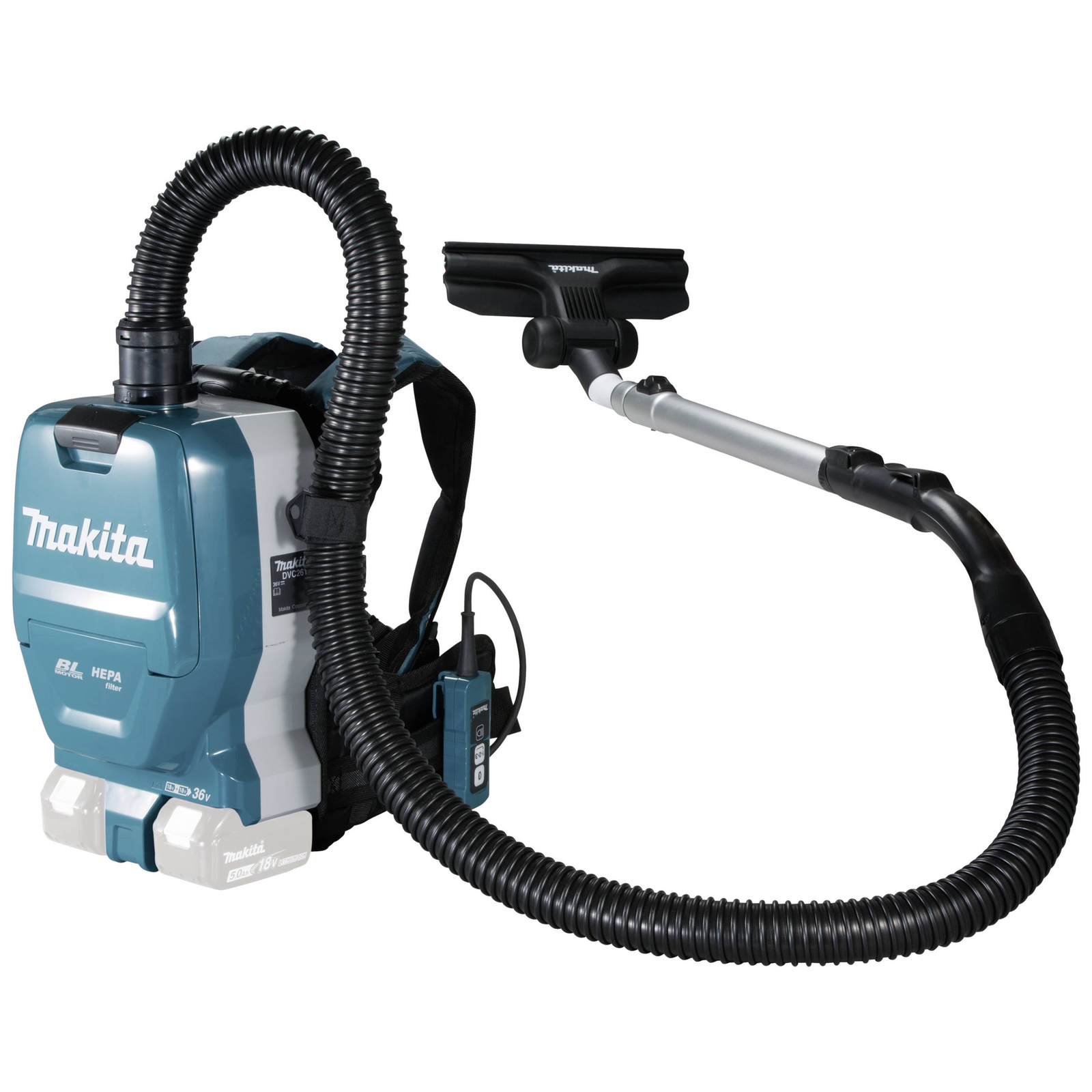 Makita Cordless Backpack Vacuum Cleaner DVC261ZX15 Blue Black No Battery And Charger