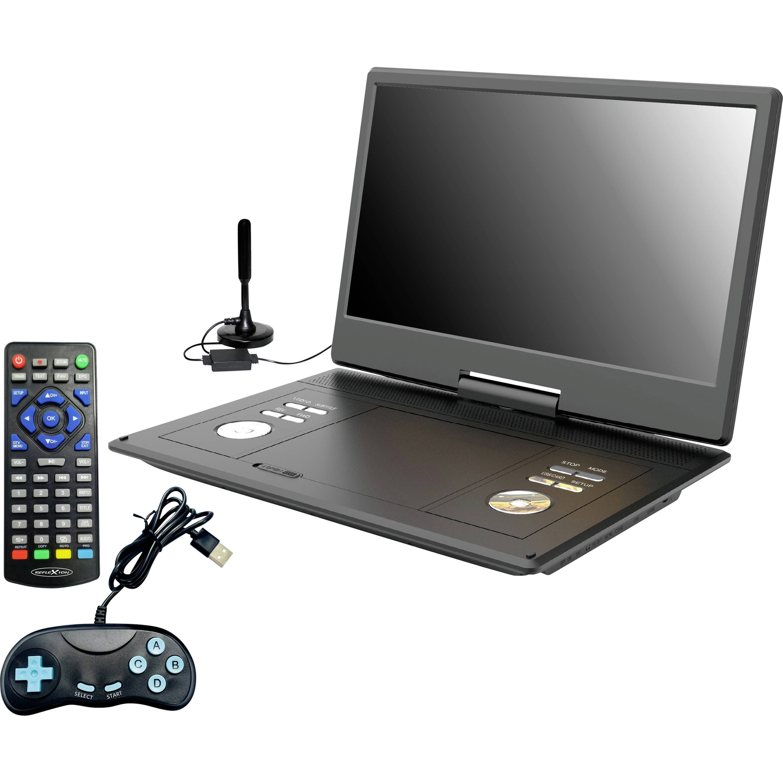Reflexion DVD1424 Portable DVD Player 14 Inch Display