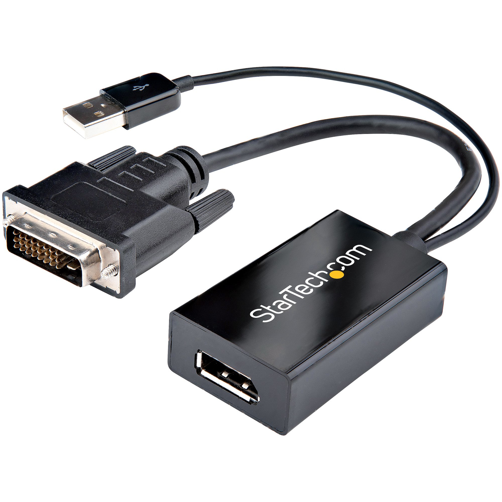 StarTech.com DVI to DisplayPort Adapter with USB Power 1920 X 1200 0.254 M DVI-D DisplayPort