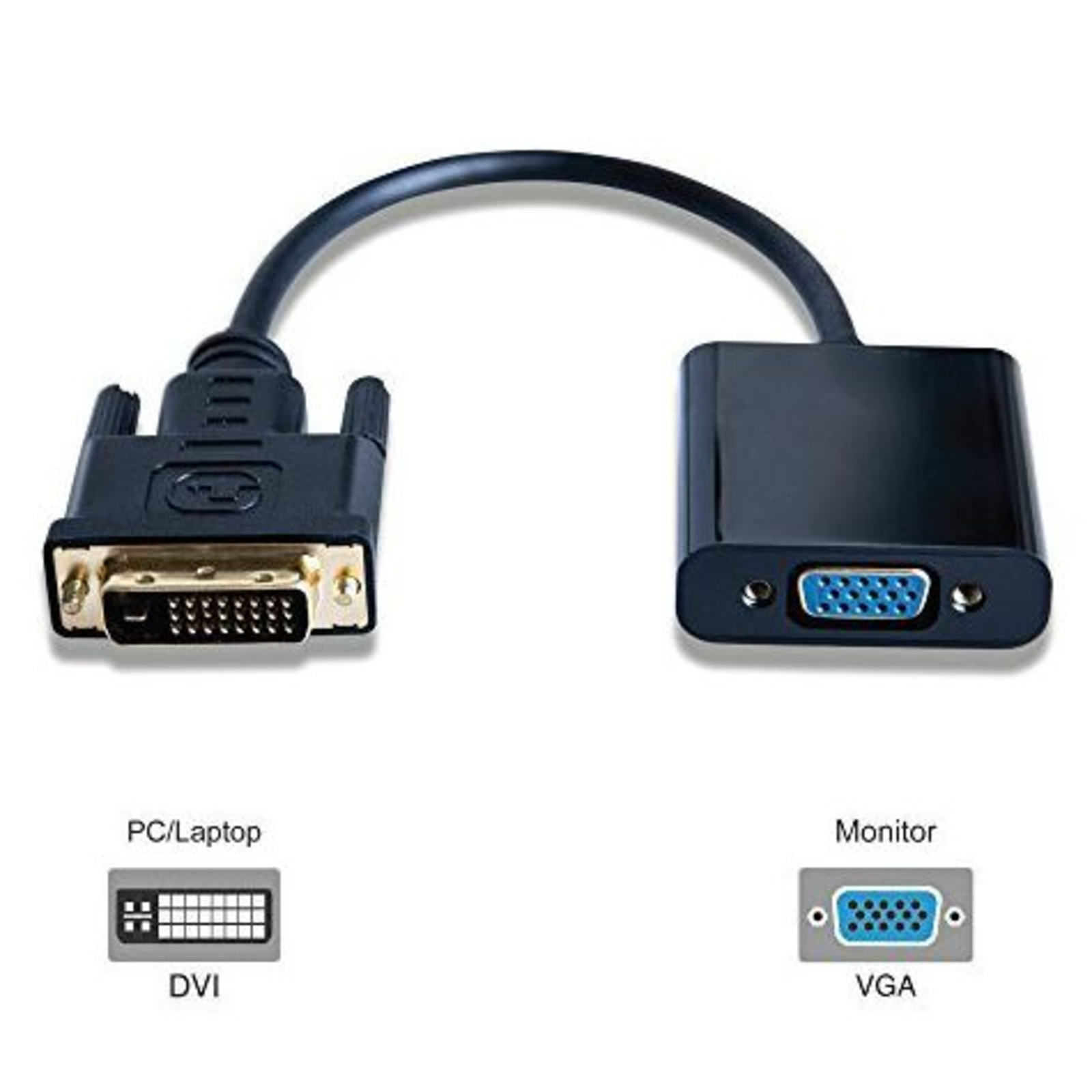Micro Connect Adapter DVI-D to VGA Adapter