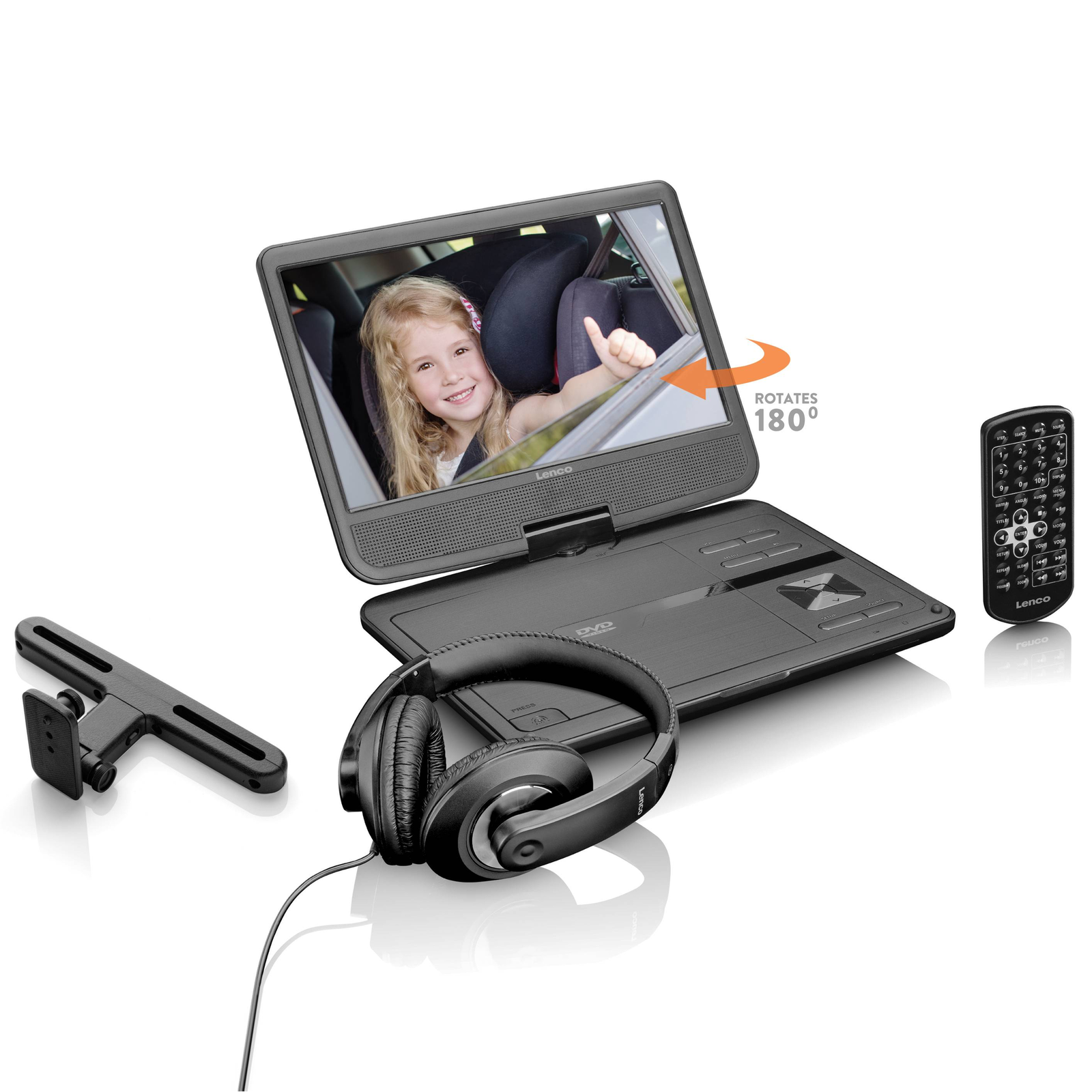 Lenco DVP-1010 DVD Player Portable Display 25.5 Cm (10inch)