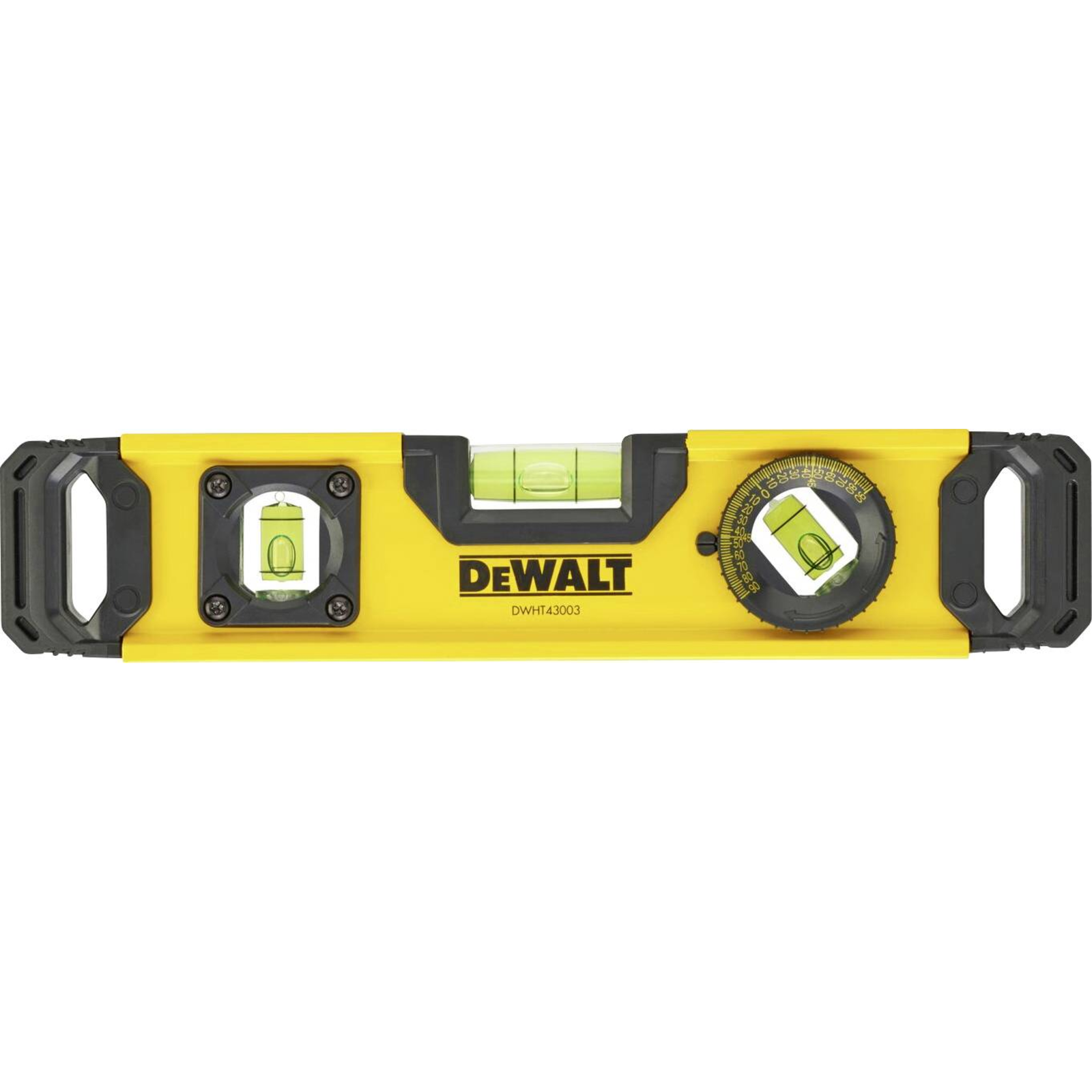 DeWalt DWHT0-43003 Torpedo Level 0.25 M Black Yellow 0.5mm/m ABS Aluminum