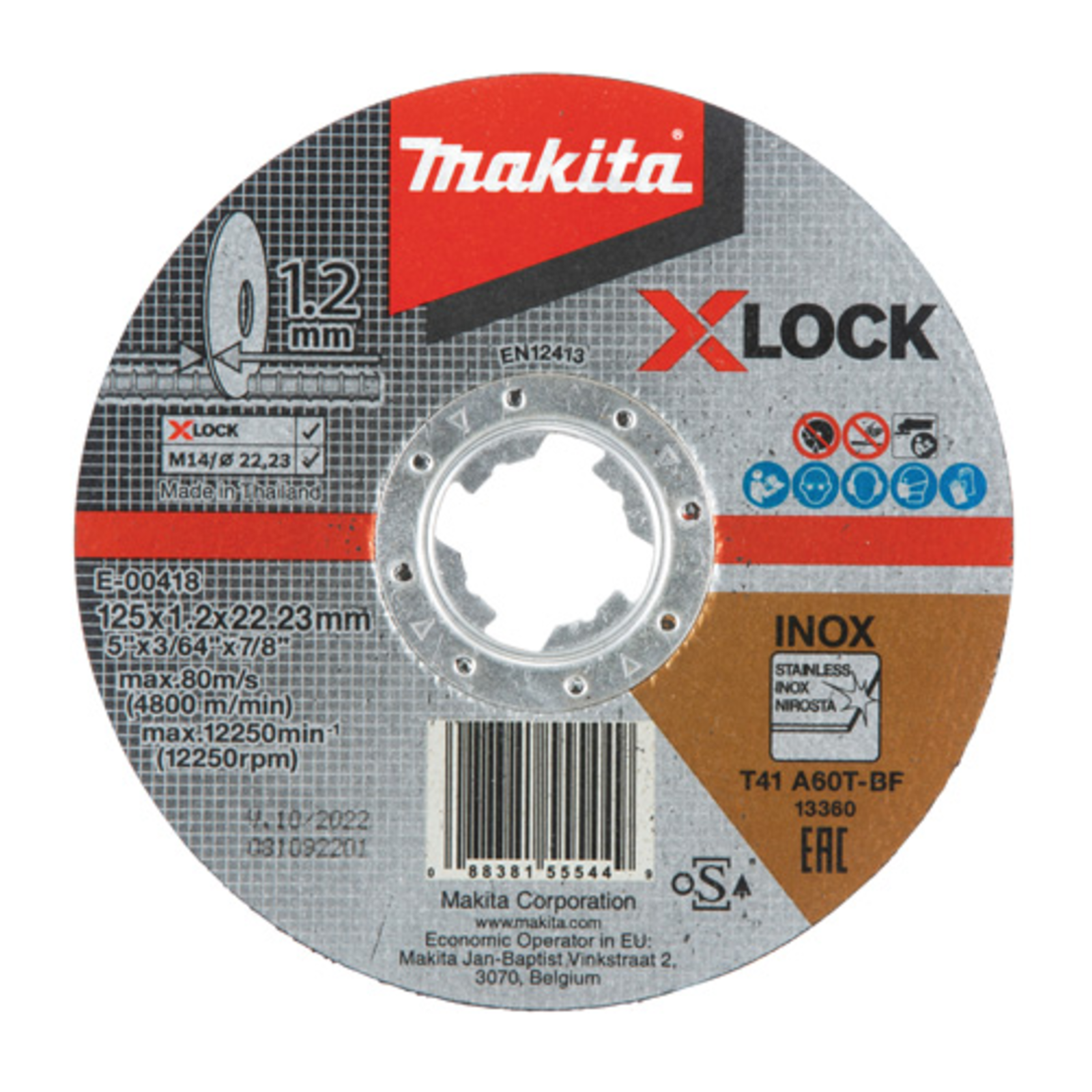 Makita Cutting Disc for Stainless Steel 125 Mm Toothing A60T