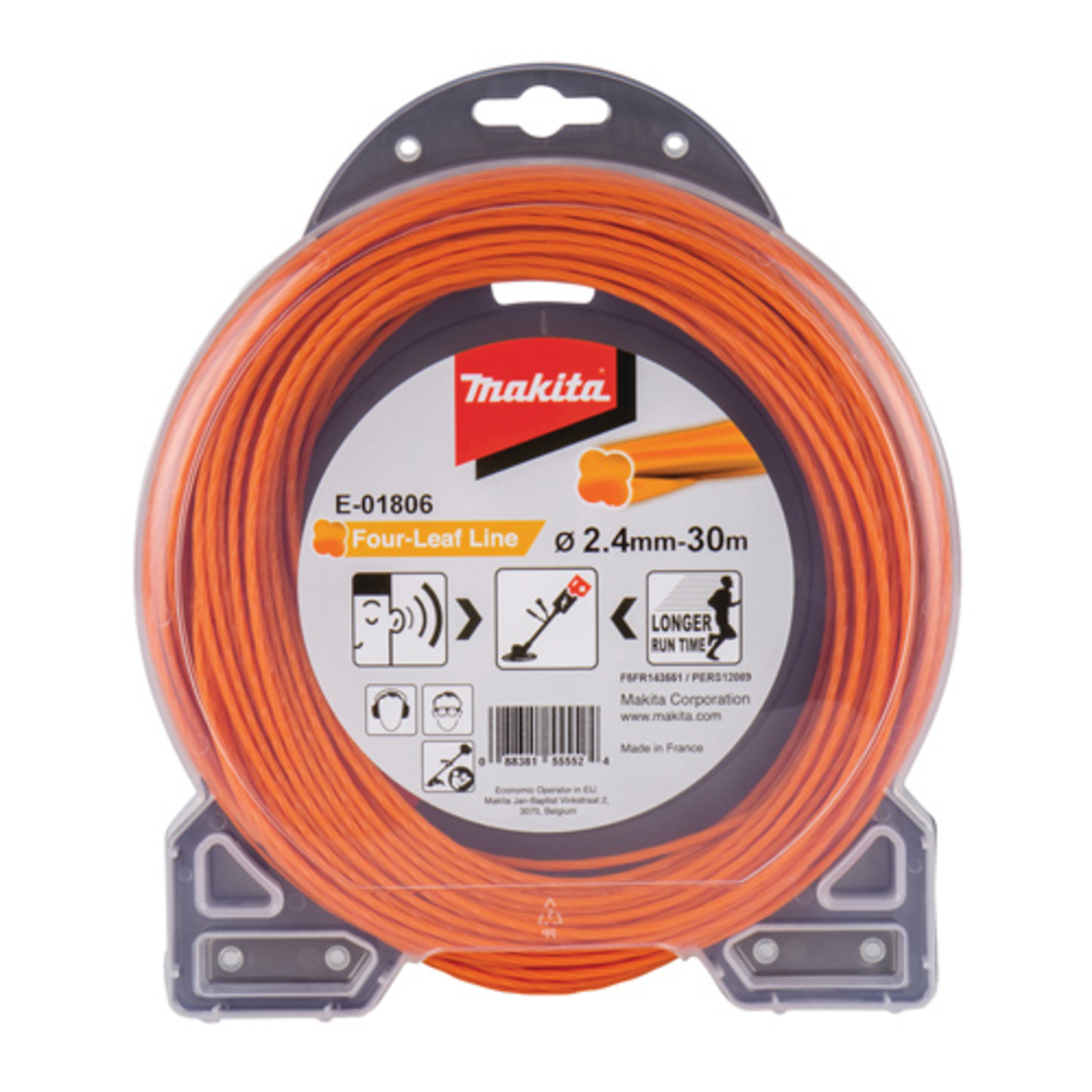 Makita Trimmer Line 2.4 Mm Length 30 M for Makita DUR368AZ DUR368LZ DUR369AZ UR012GZ02 UR101CZ