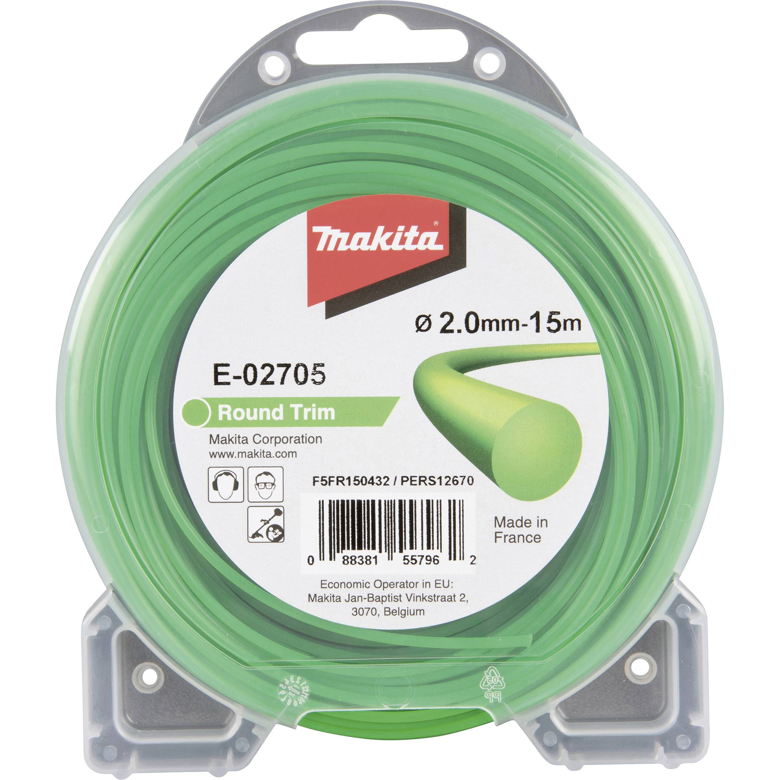 Makita Grass Trimmer Line 2 Mm Length 15 M