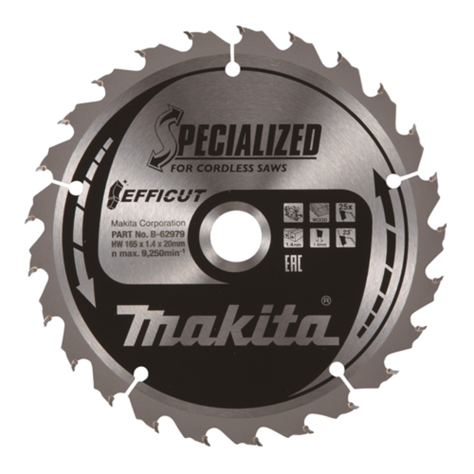 Makita Specialized EFFICUT Circular Saw Blade for Wood