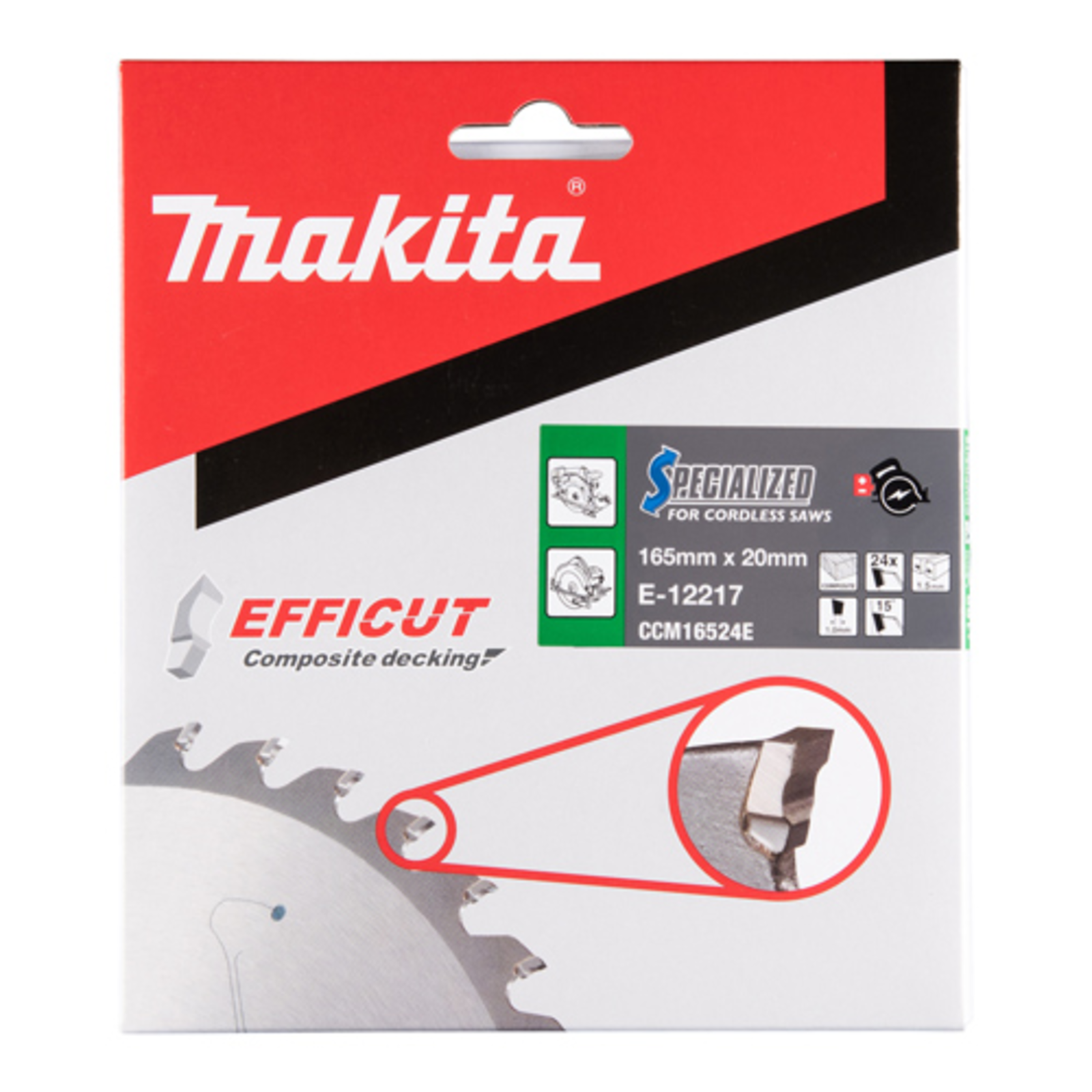 Makita Specialized EFFICUT Circular Saw Blade for Wood Metal Fiber-reinforced Plastics