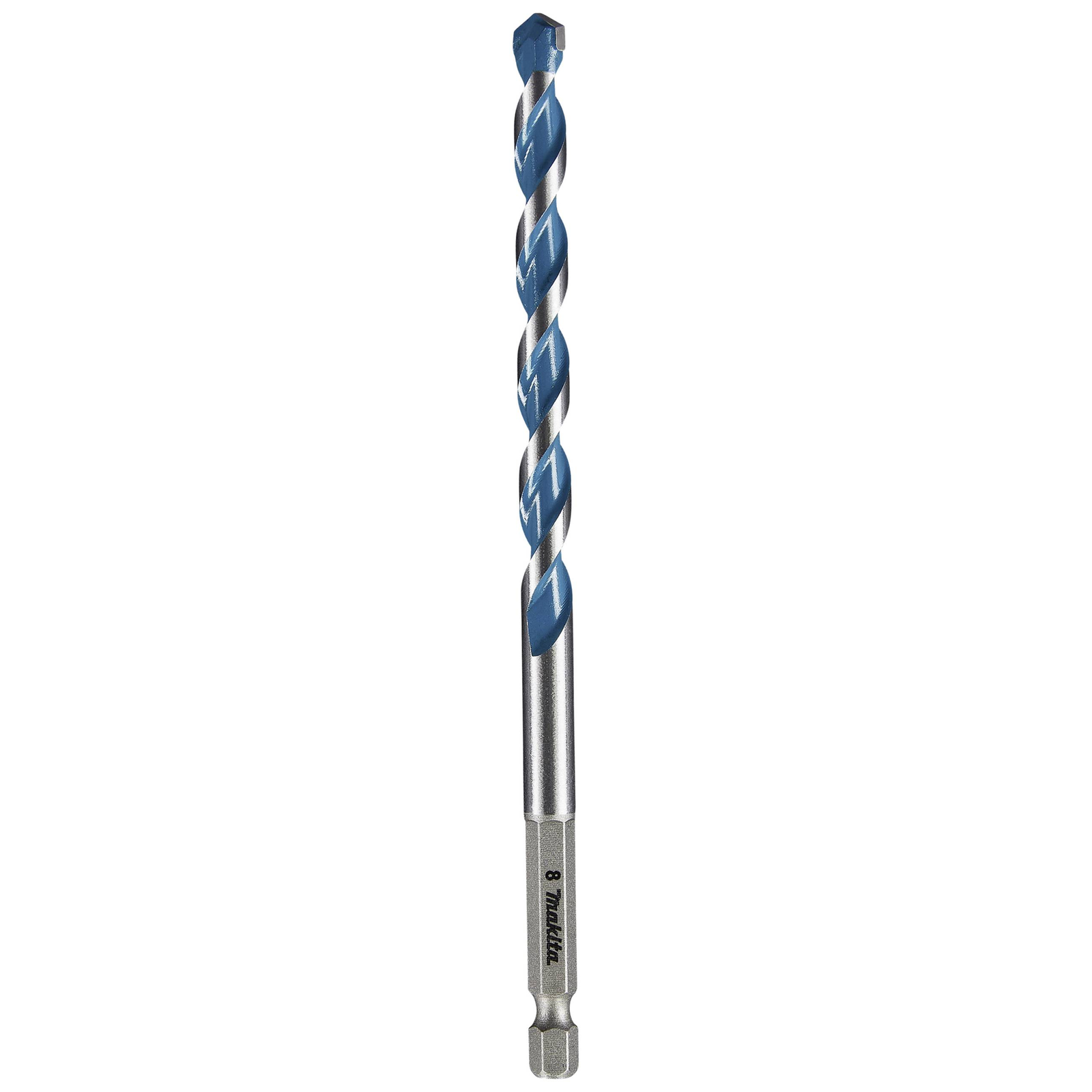 Makita Carbide Multi-purpose Drill Bit 1 Piece 8mm Total Length 150mm 1/4inch 6.3mm Hexagon Socket