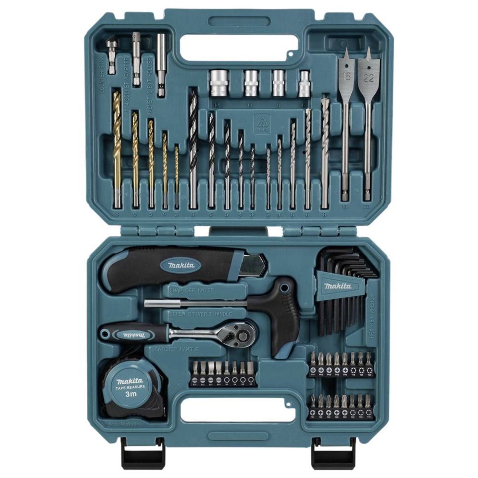 Makita E-15095 Tool Set 60 Pcs.