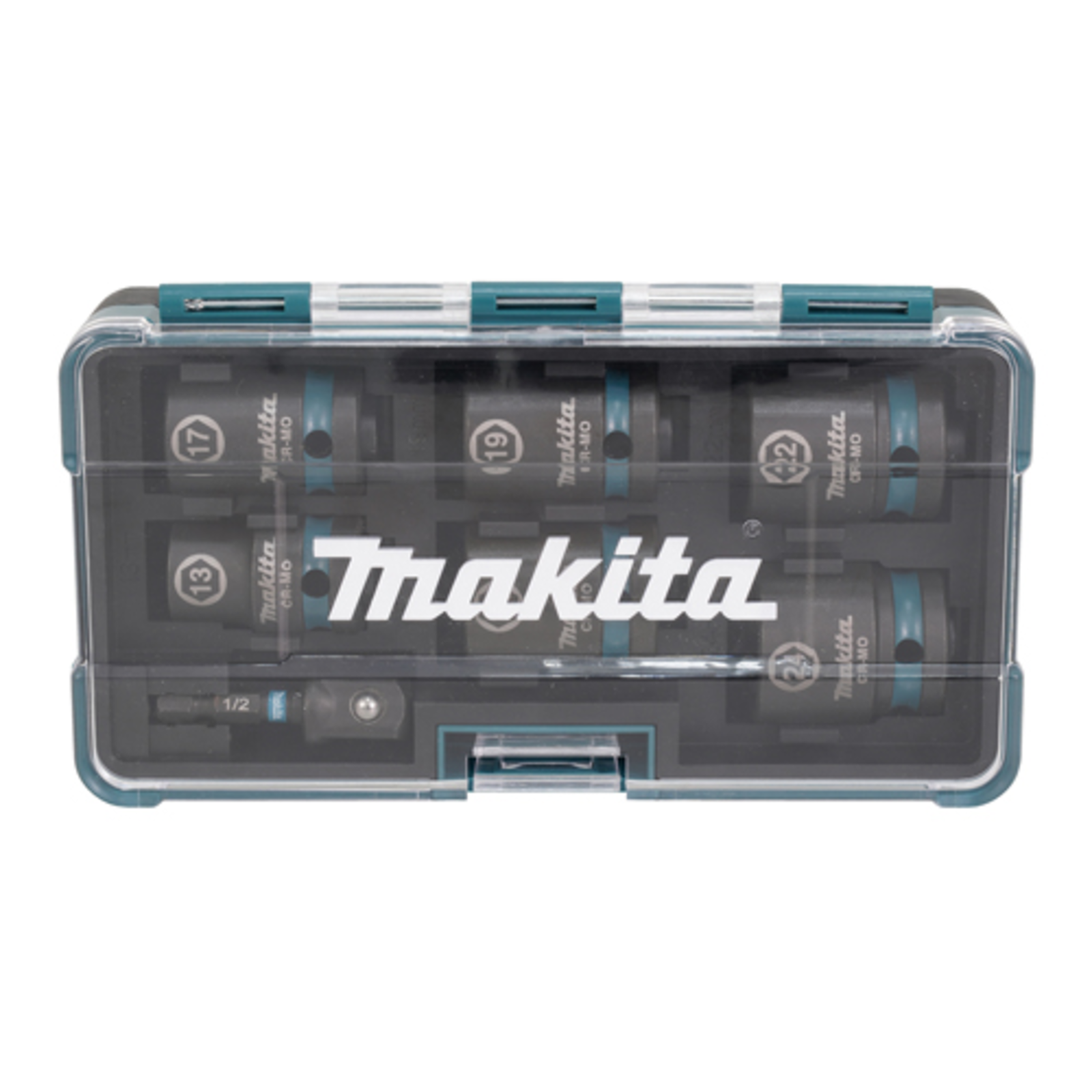 Makita E-16592 Socket Set Black Turquoise 1 Head/heads 1/2 Inch Metric 13.1