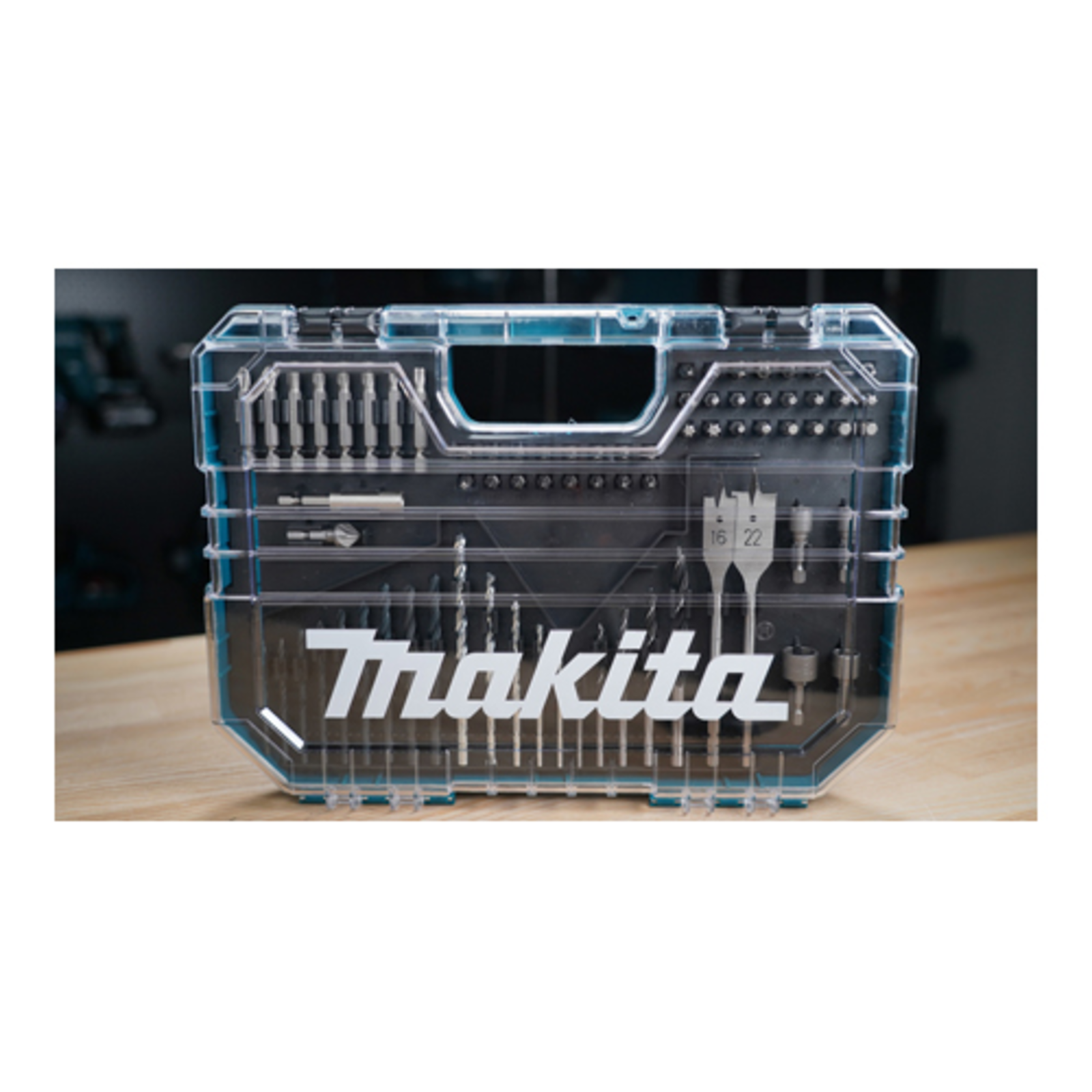 Makita Drill Bit Set E-16988 75-piece Case with transparent Lid