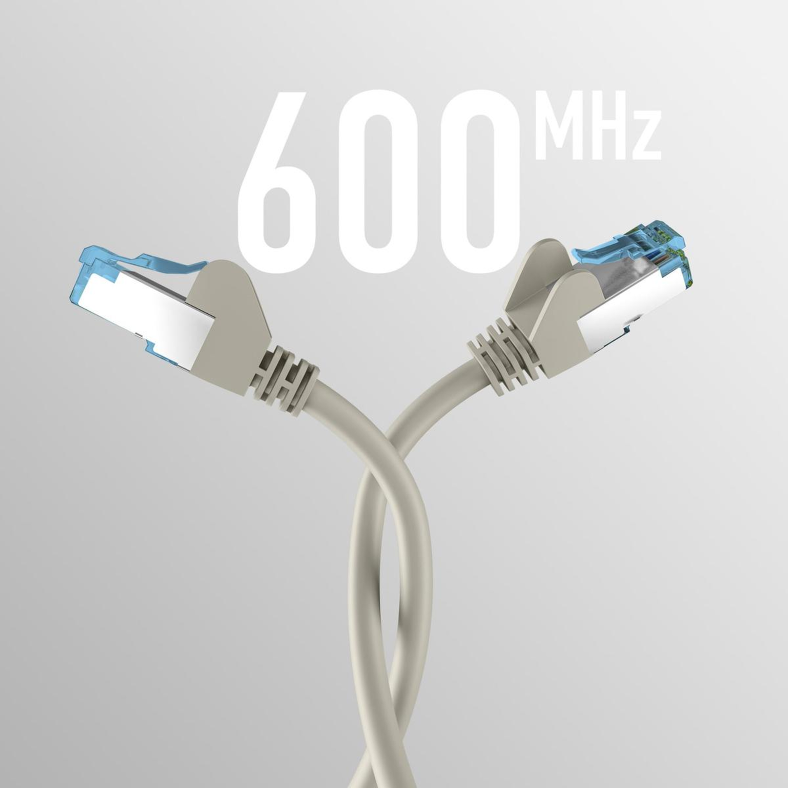 EFB Elektronik RJ45 Patch Cable with CAT7 RAW Cable GREY 25m