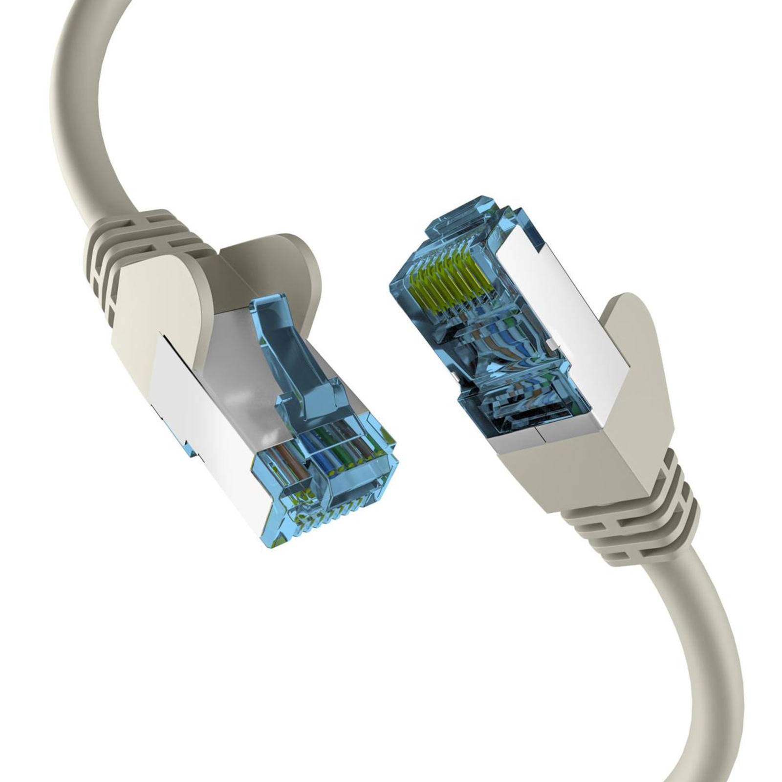 EFB Elektronik RJ45 Patch Cable with CAT7 RAW Cable GREY 50m