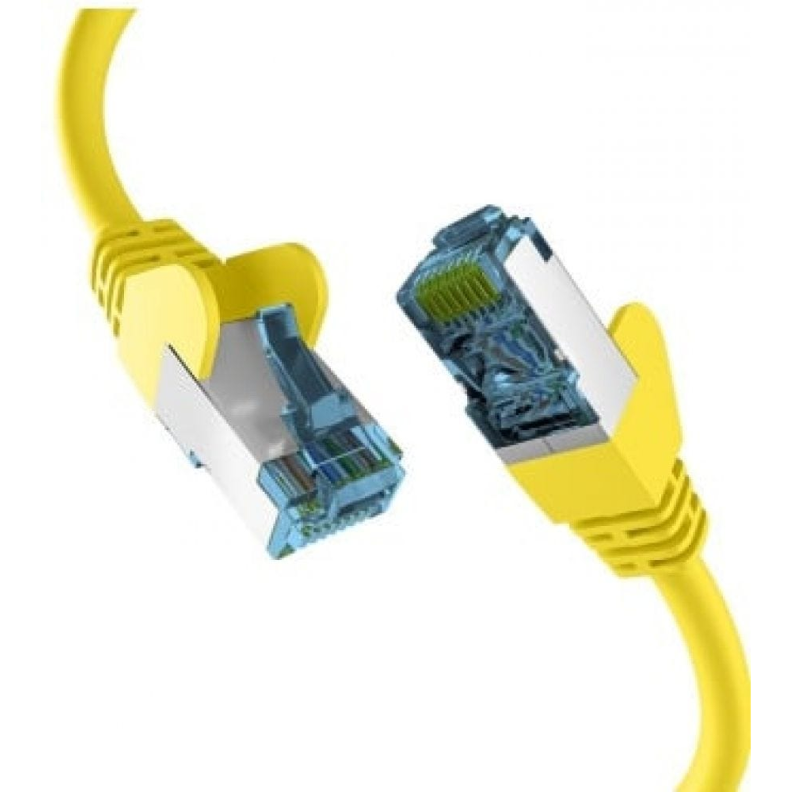 EFB Elektronik RJ45 Patch Cable with CAT7 RAW Cable YELLOW 30m