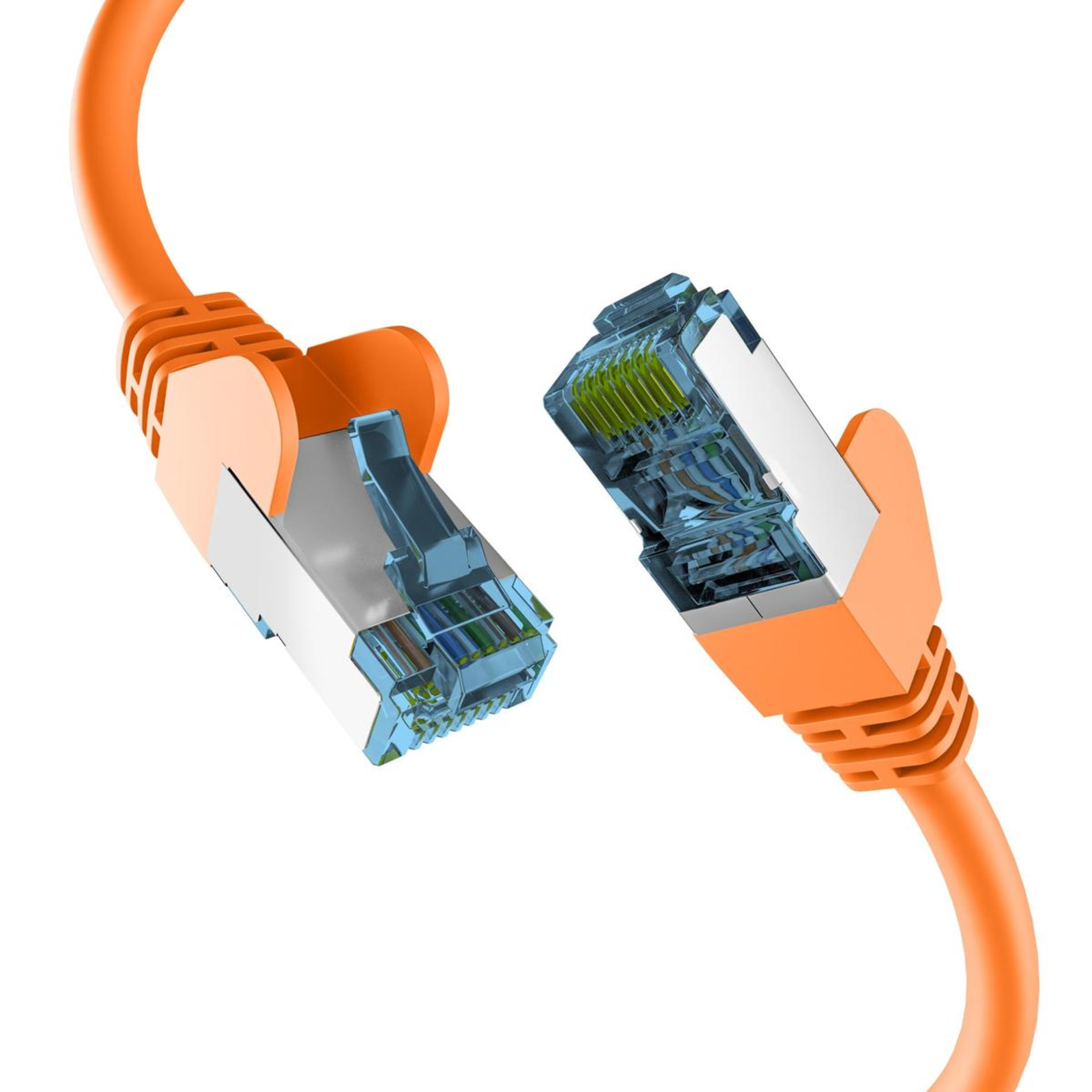 EFB Elektronik RJ45 Patch Cable with CAT7 RAW Cable orange 50m