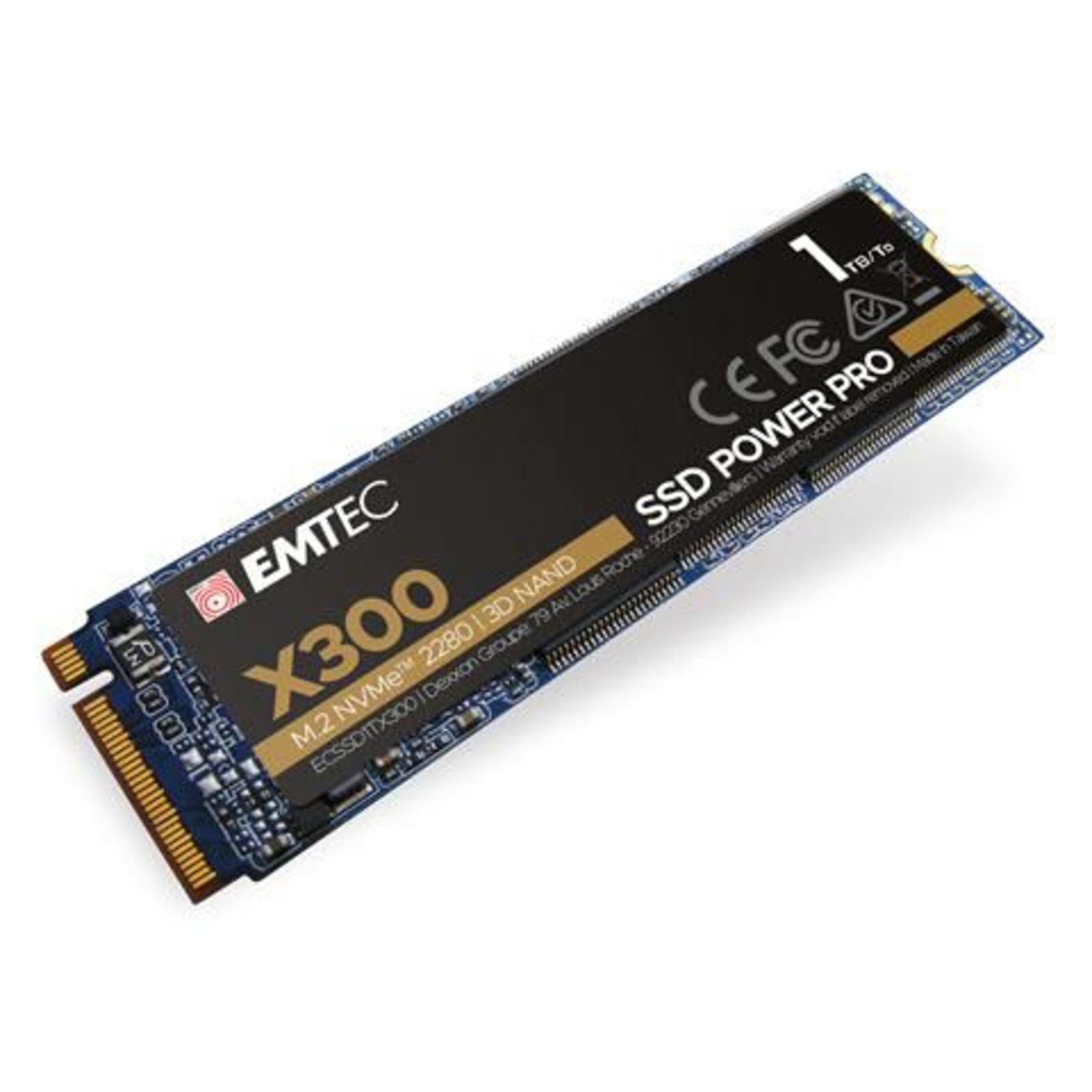 Emtec Solid State Drive 1TB M.2 PCIE X300 NVME M2 2280