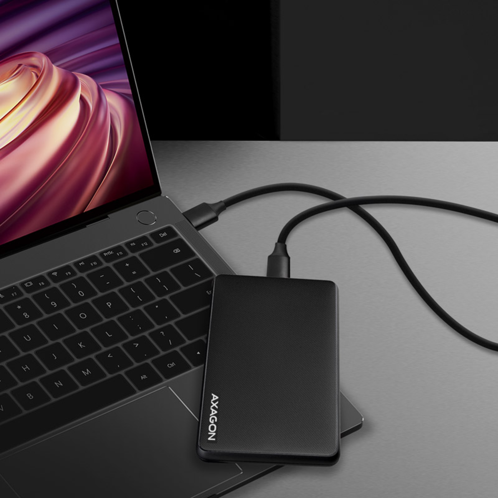Axagon EE25-SL External 2.5inch Enclosure USB 3.0 SATA III USB-A Black