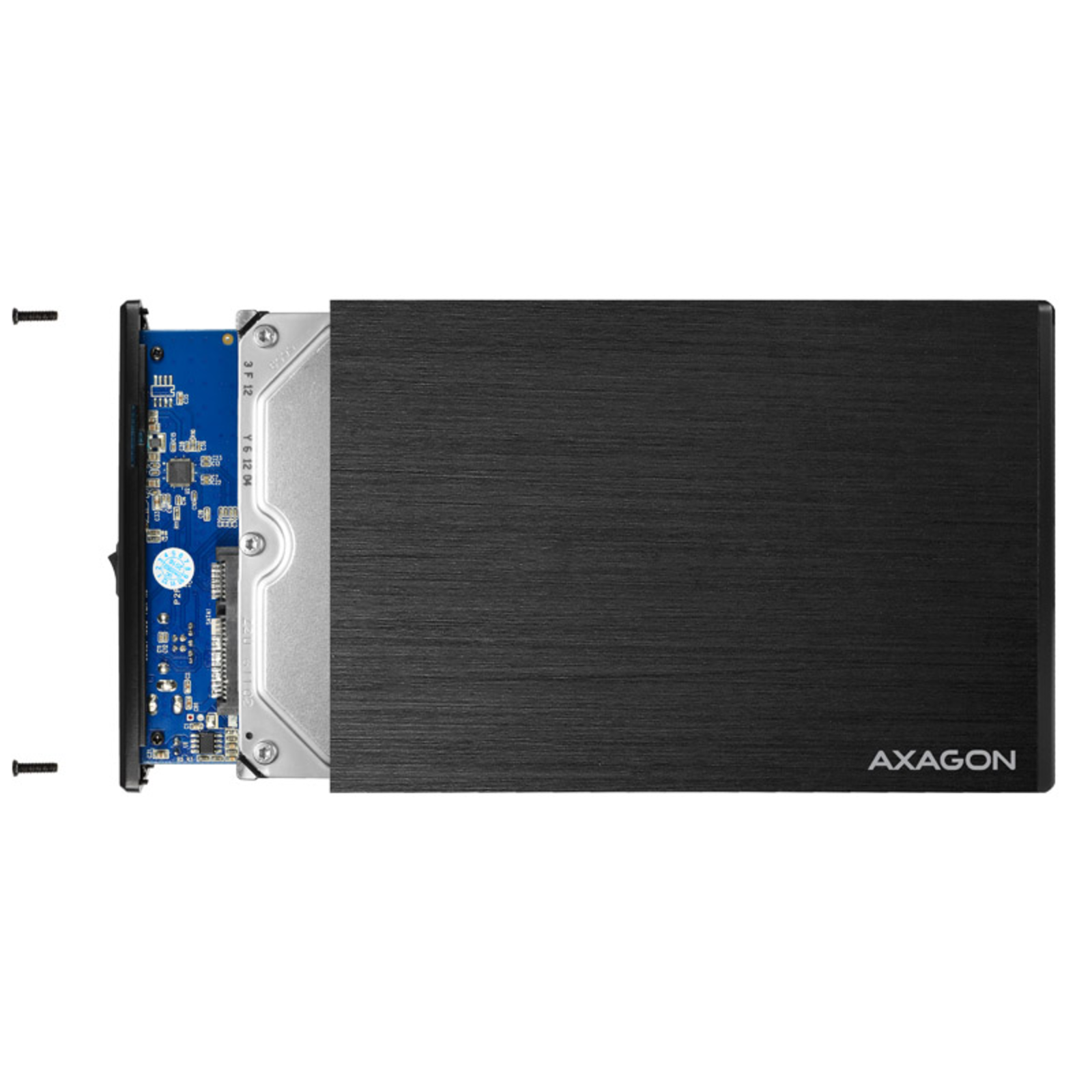 Axagon EE35-XA3 External 3.5inch Enclosure USB 3.0 SATA II Aluminium Black