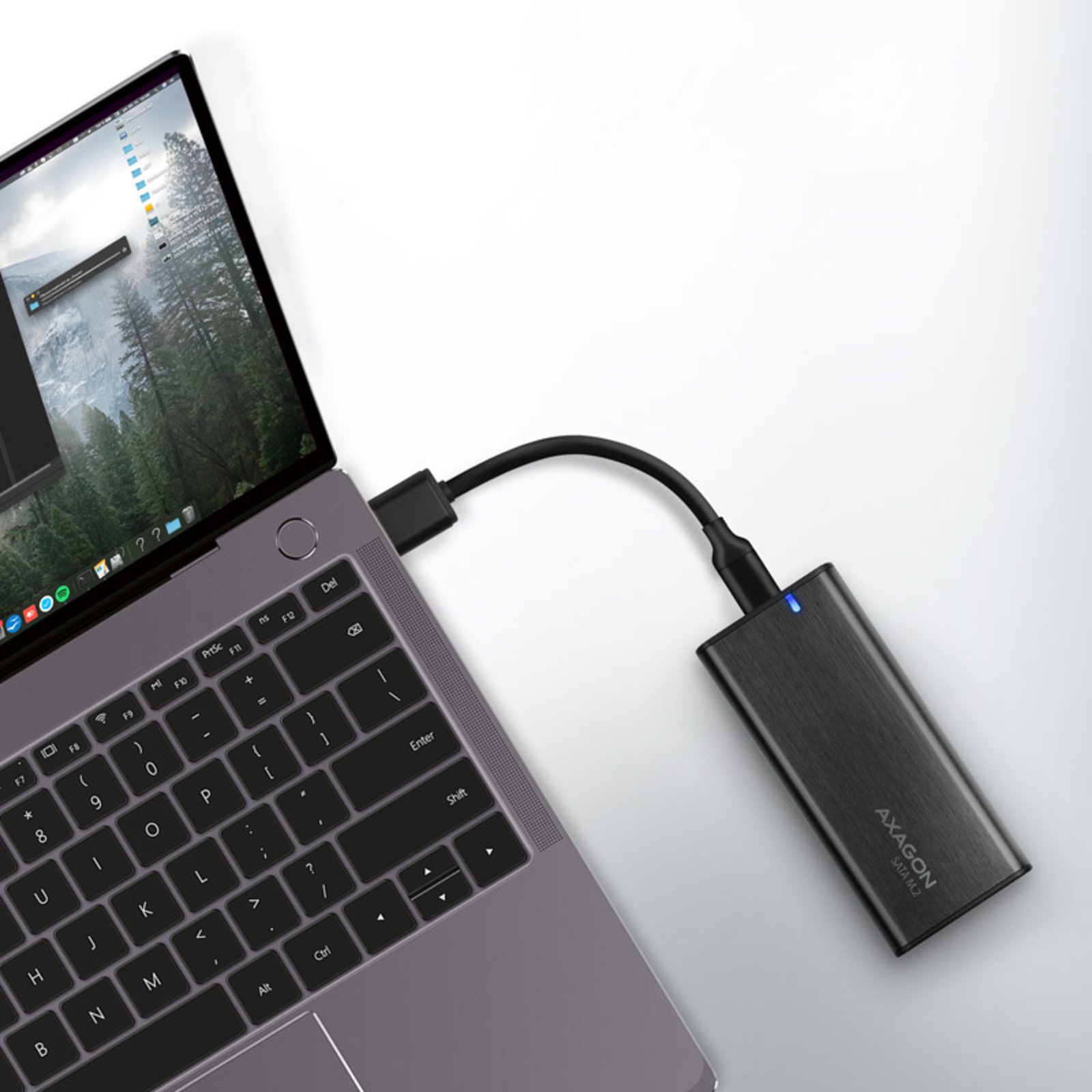 Axagon EEM2-SBC RAW BOX External Housing for M.2 SSDs USB-C 3.2 Gen 2 Black