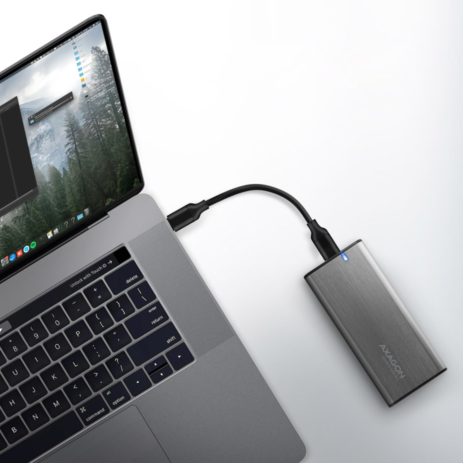 Axagon EEM2-SG2 RAW BOX External Housing for M.2 SSDs USB-C 3.2 Gen 2 Silver