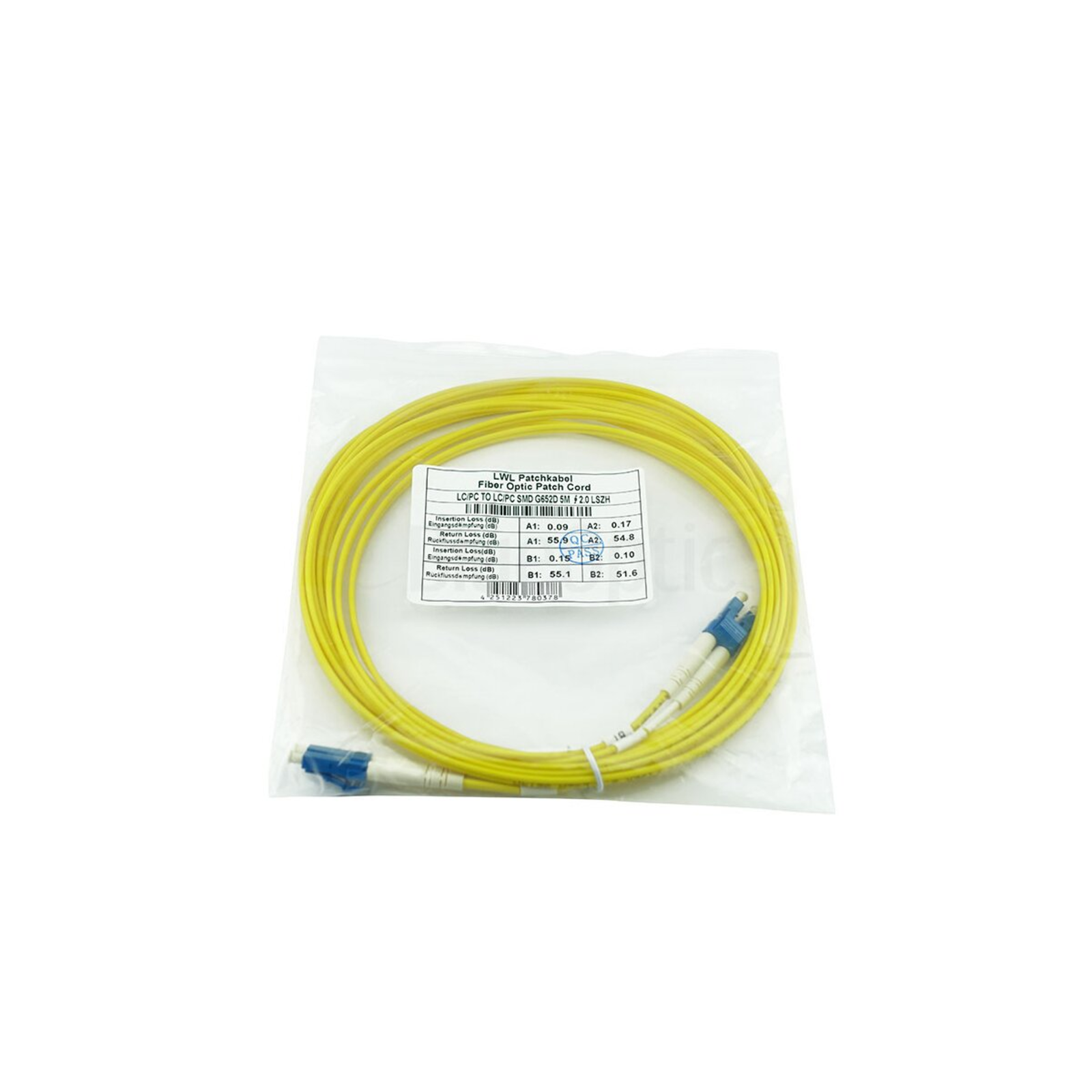 BlueOptics Black Box EFE080-0010M-R Compatible LC-LC Single-mode Patch Cable 10m