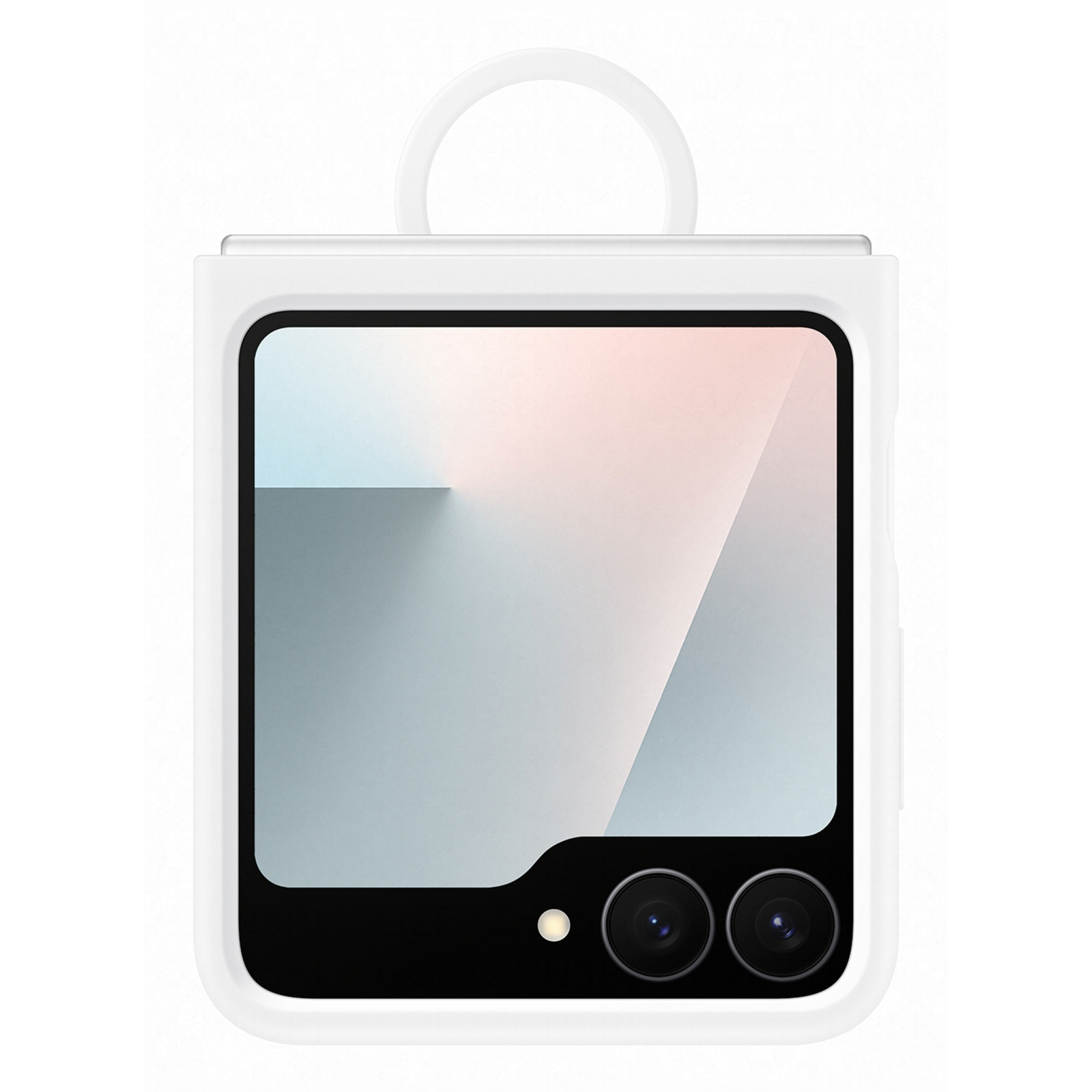 Samsung Silicone Back Cover with Ring White Samsung Galaxy Z Flip 6/Flip 7 FE