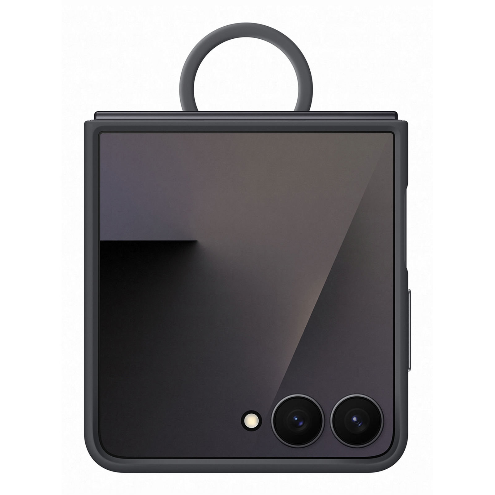 Samsung Silicone 0Back Cover with Ring Black Samsung Galaxy Z Flip 7
