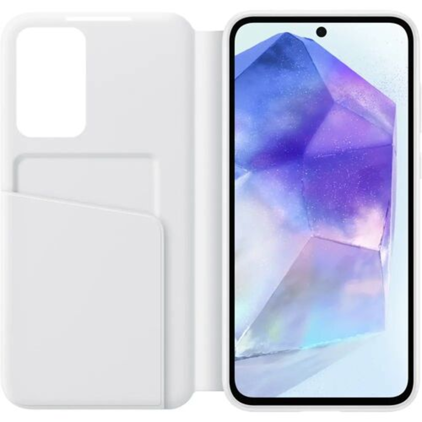 Samsung Smart View Wallet Case for Galaxy A55 5G White