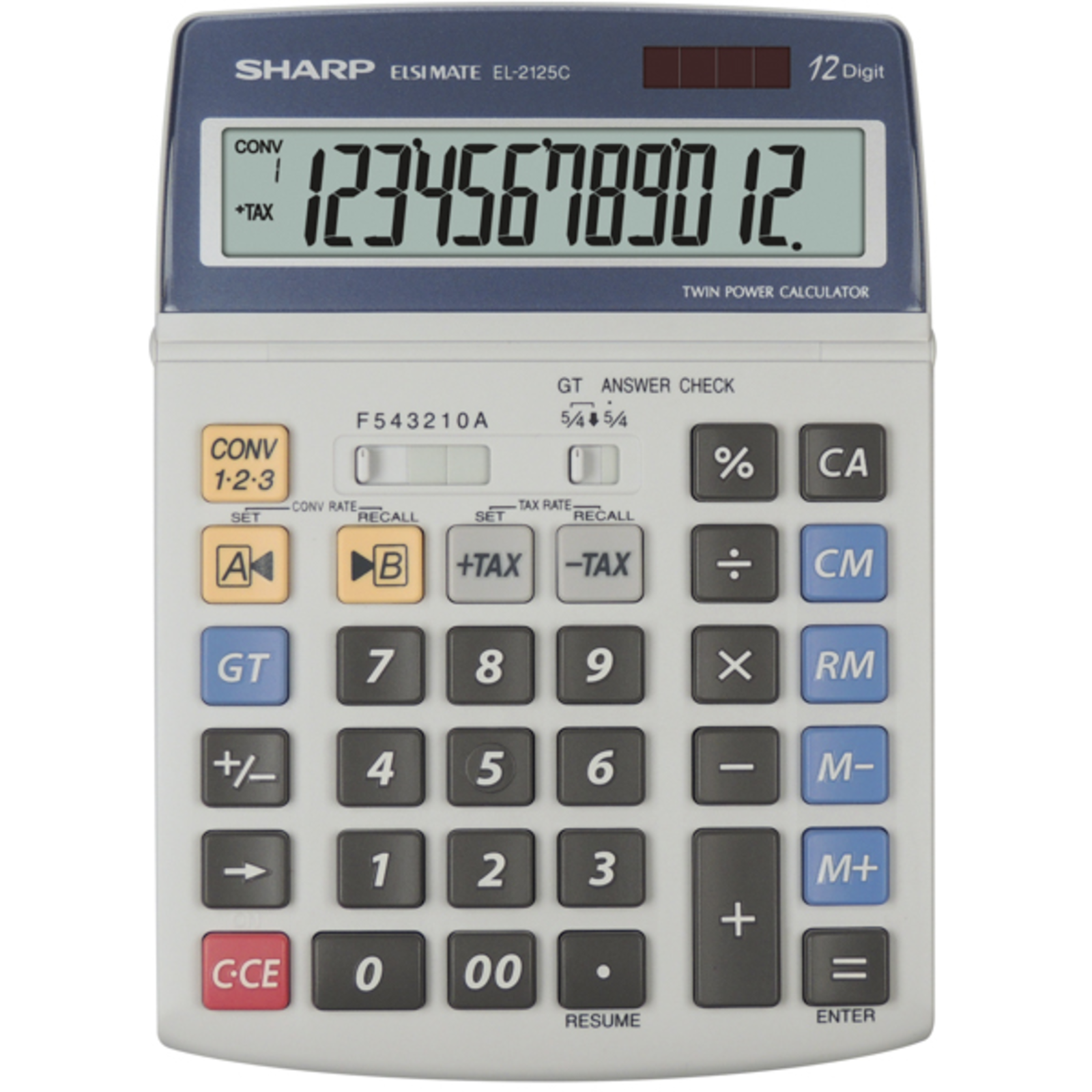 Sharp EL-2125C Printing Calculator 12 Digits