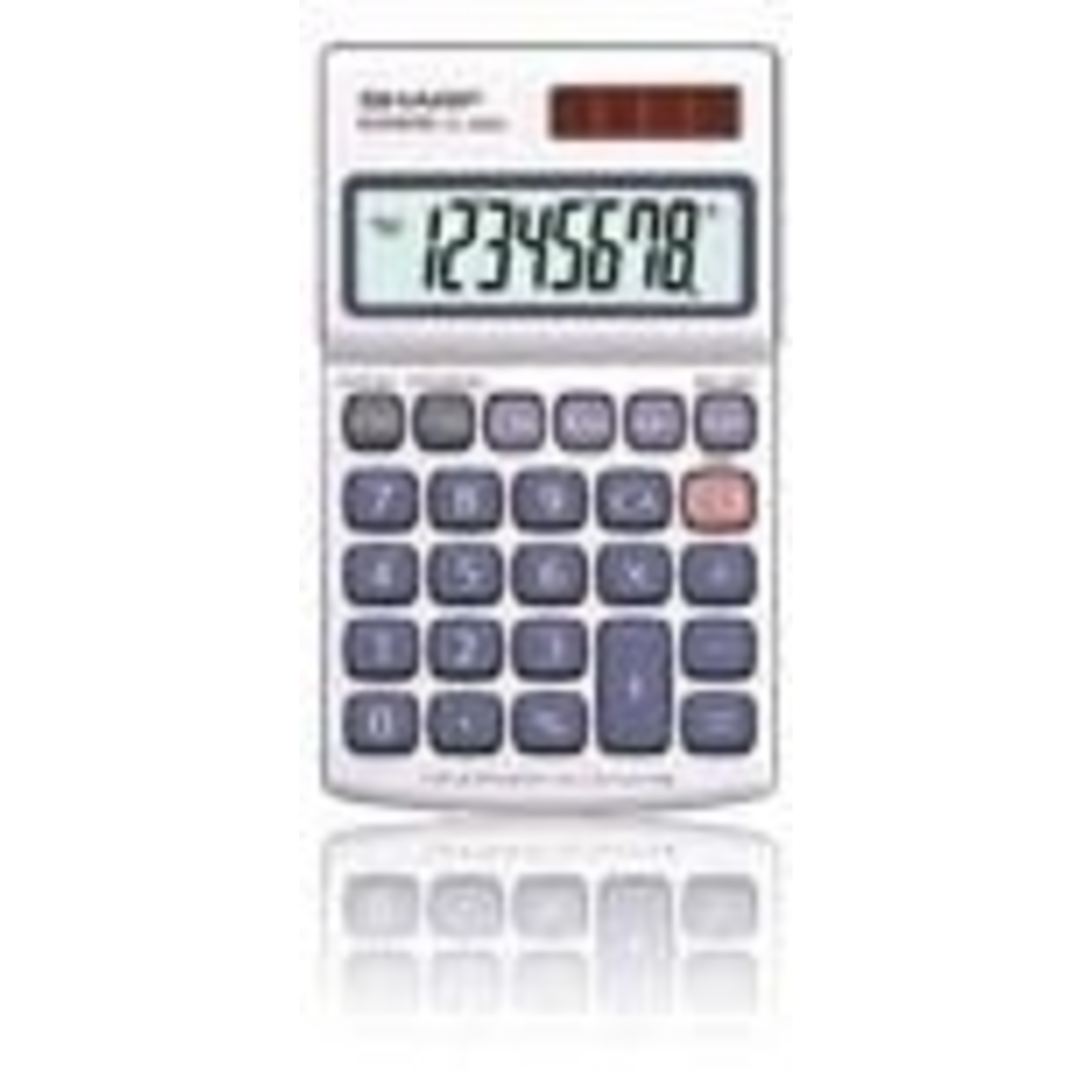 Sharp EL-250 S Calculator White Blue Display Digits 8 Solar-powered Battery-powered W X H D 71 16 1