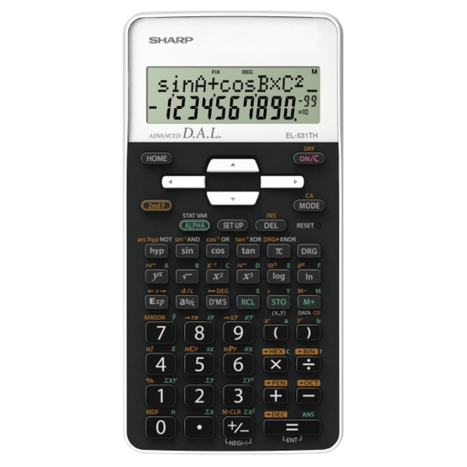 SHARP EL-531TH School Calculator White