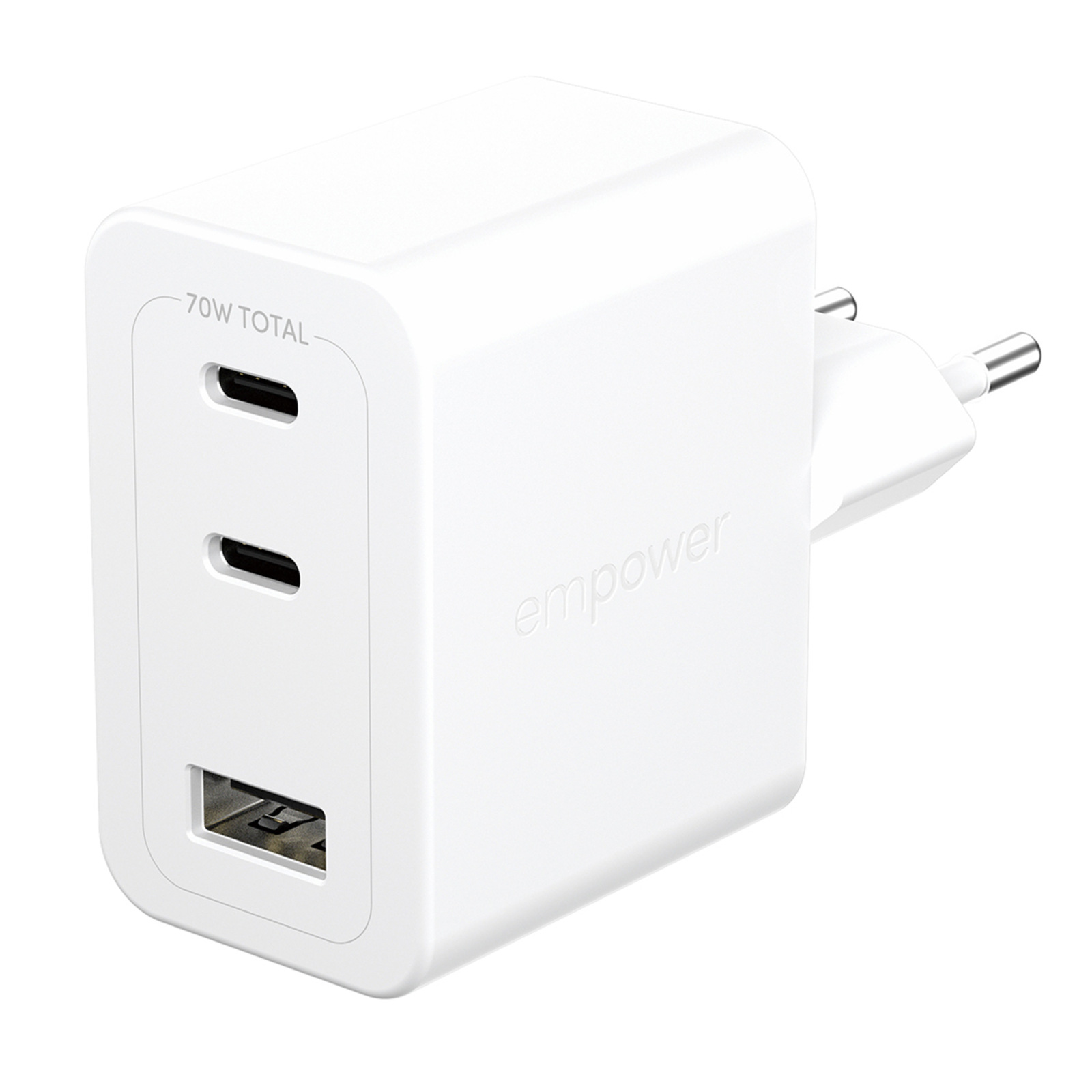 PanzerGlass Empower Turbo 70W Multiple Charger Incl. 2x USB-C+ USB-A EU Plug