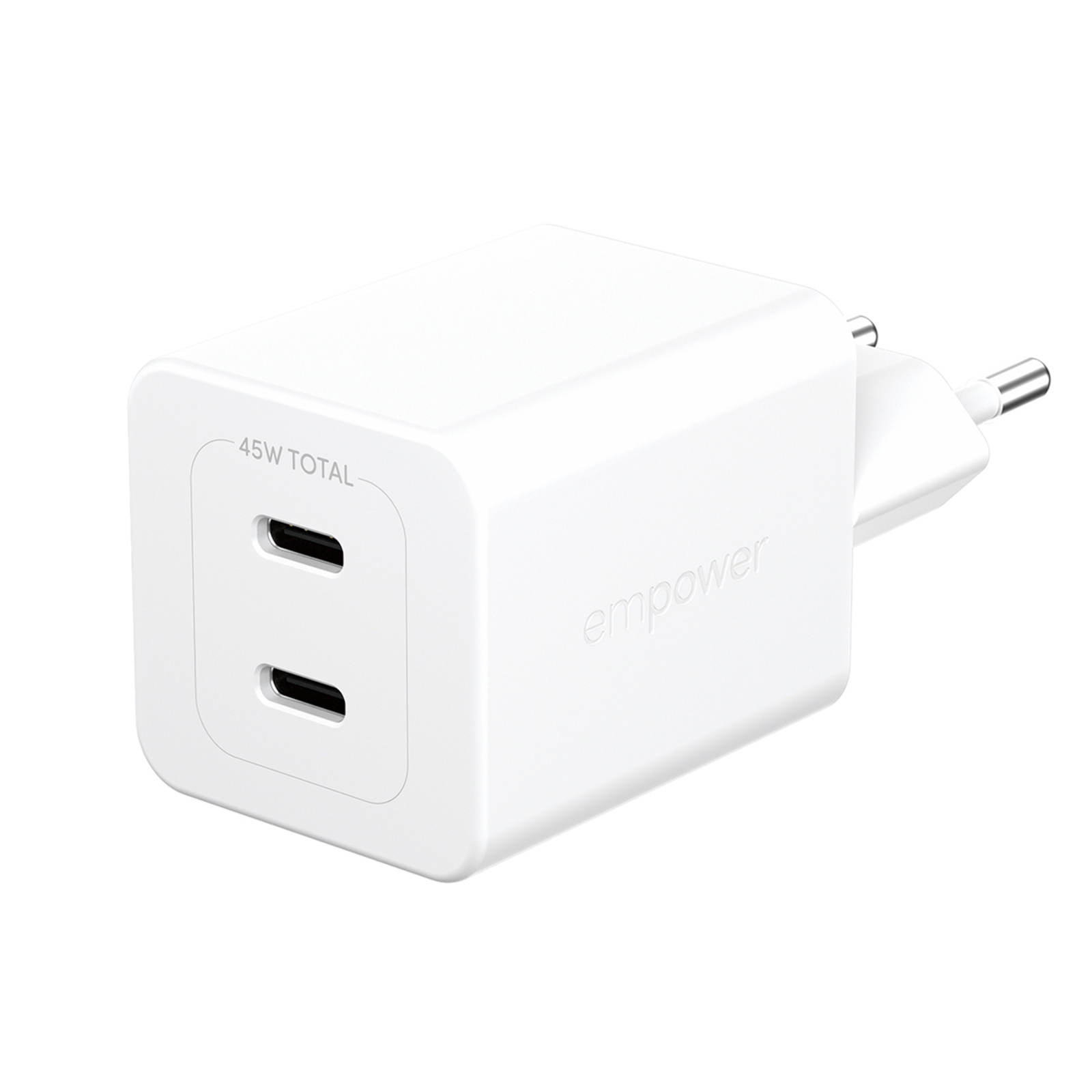 PanzerGlass USB Wall Charger Turbo 45 W Incl. 2 X USB-C Silver White