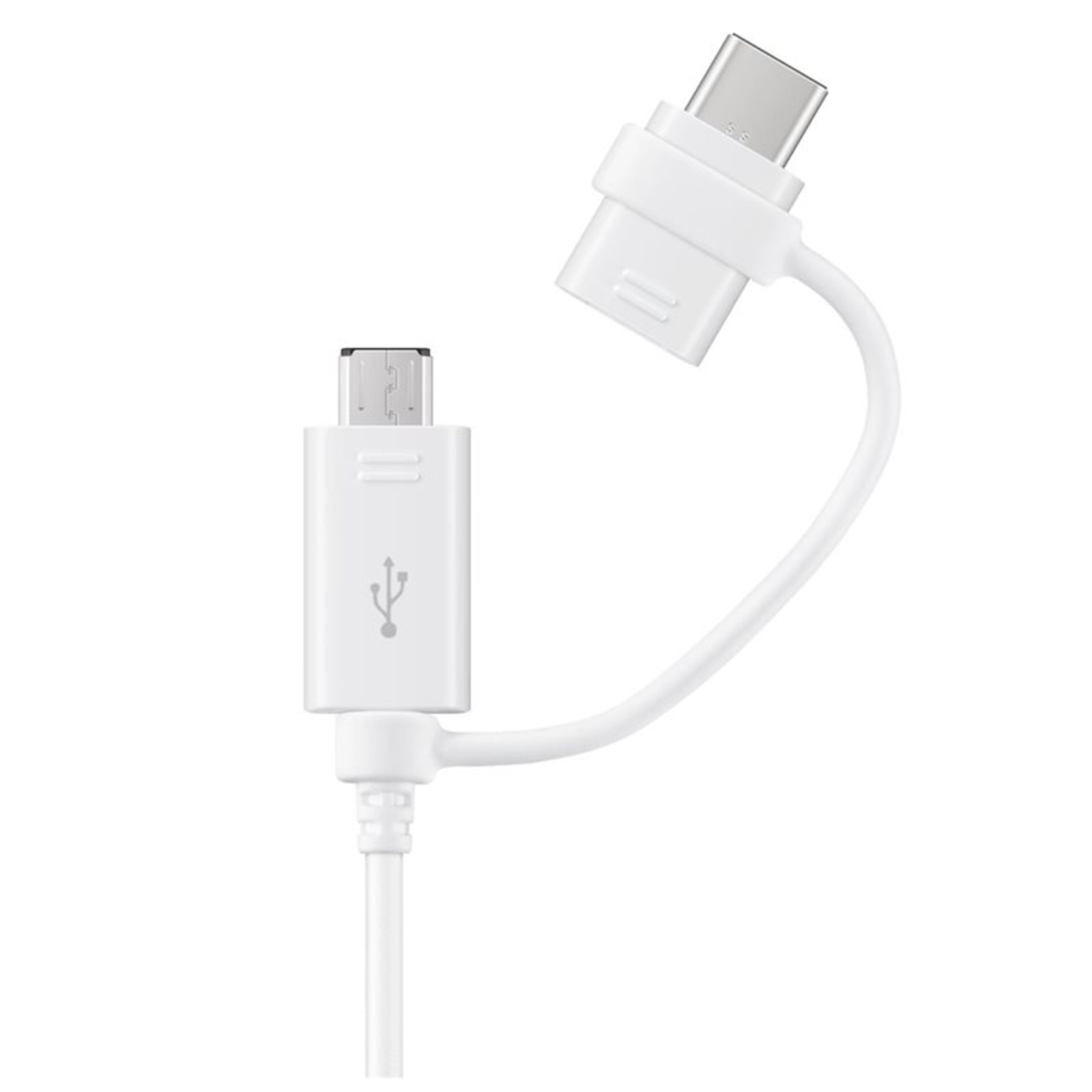 Samsung Data Cable Micro-USB to USB-A Incl USB-C Adapter White