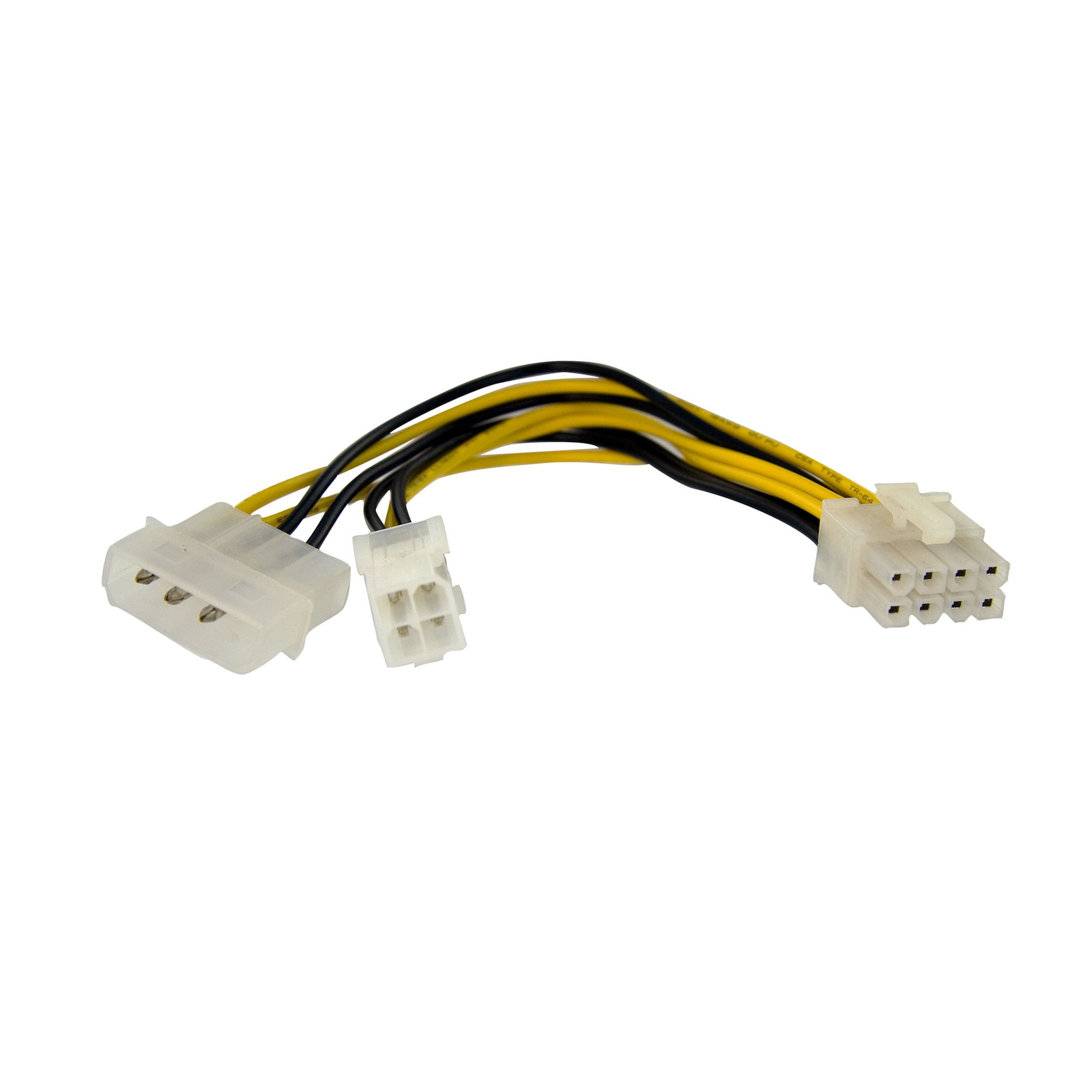 StarTech.com 15cm 4-pin to 8-pin EPS Power AdapterLP4 Bu/St Adapter Socket/Plug Supply 4 PIN ATX12V