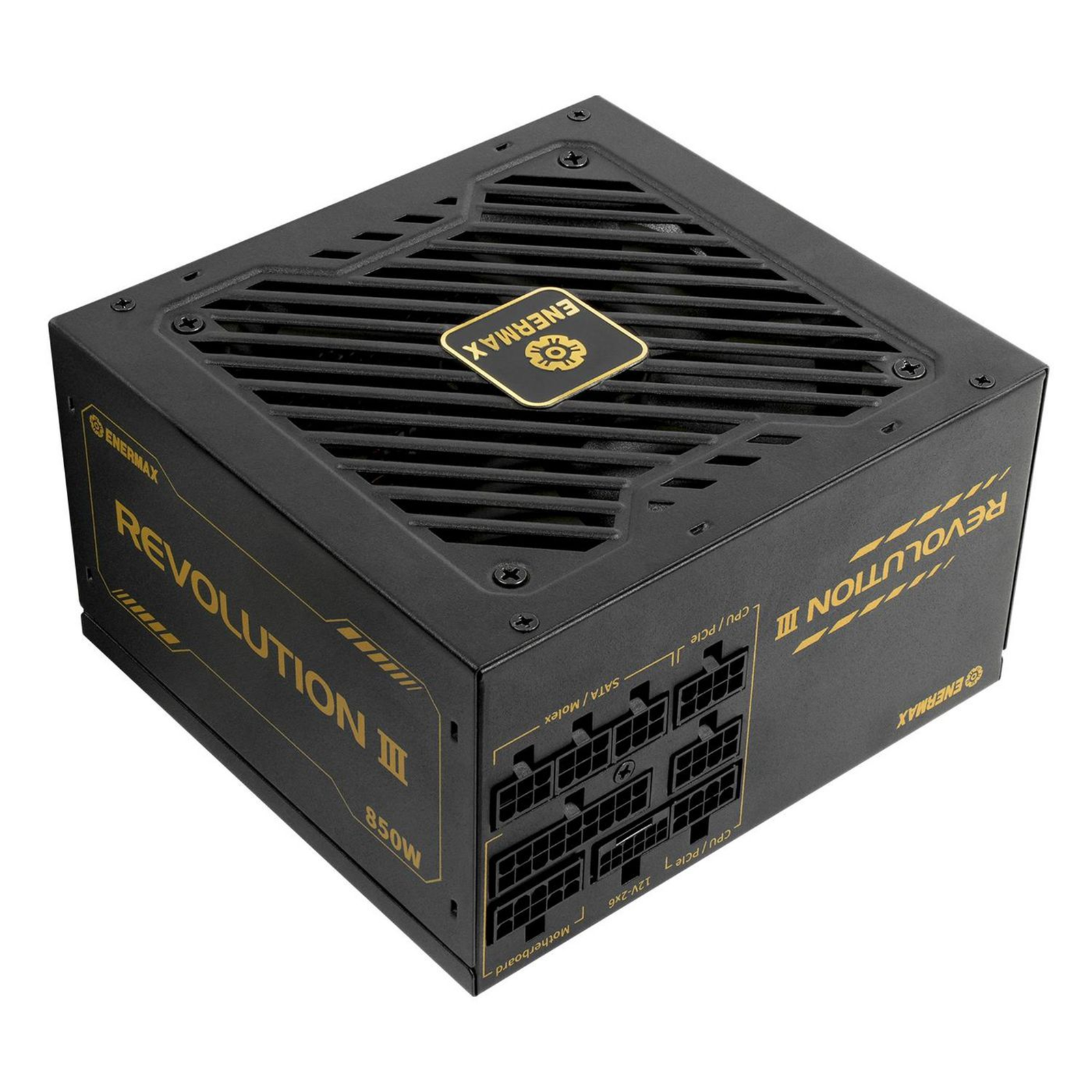 ENERMAX Power Supply 850W Revolution3 80+ gold Black FULLMOD PC/Server Power Supply