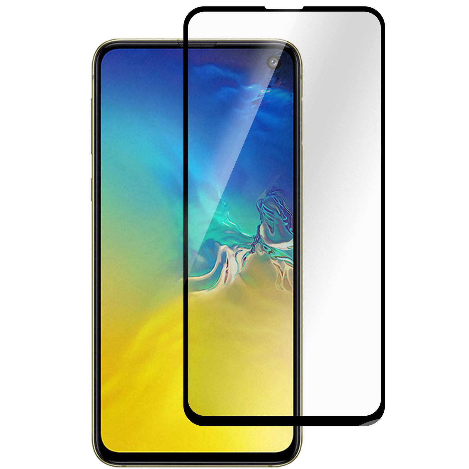 eStuff Samsung Galaxy S10e Black Full Cover Full Glue