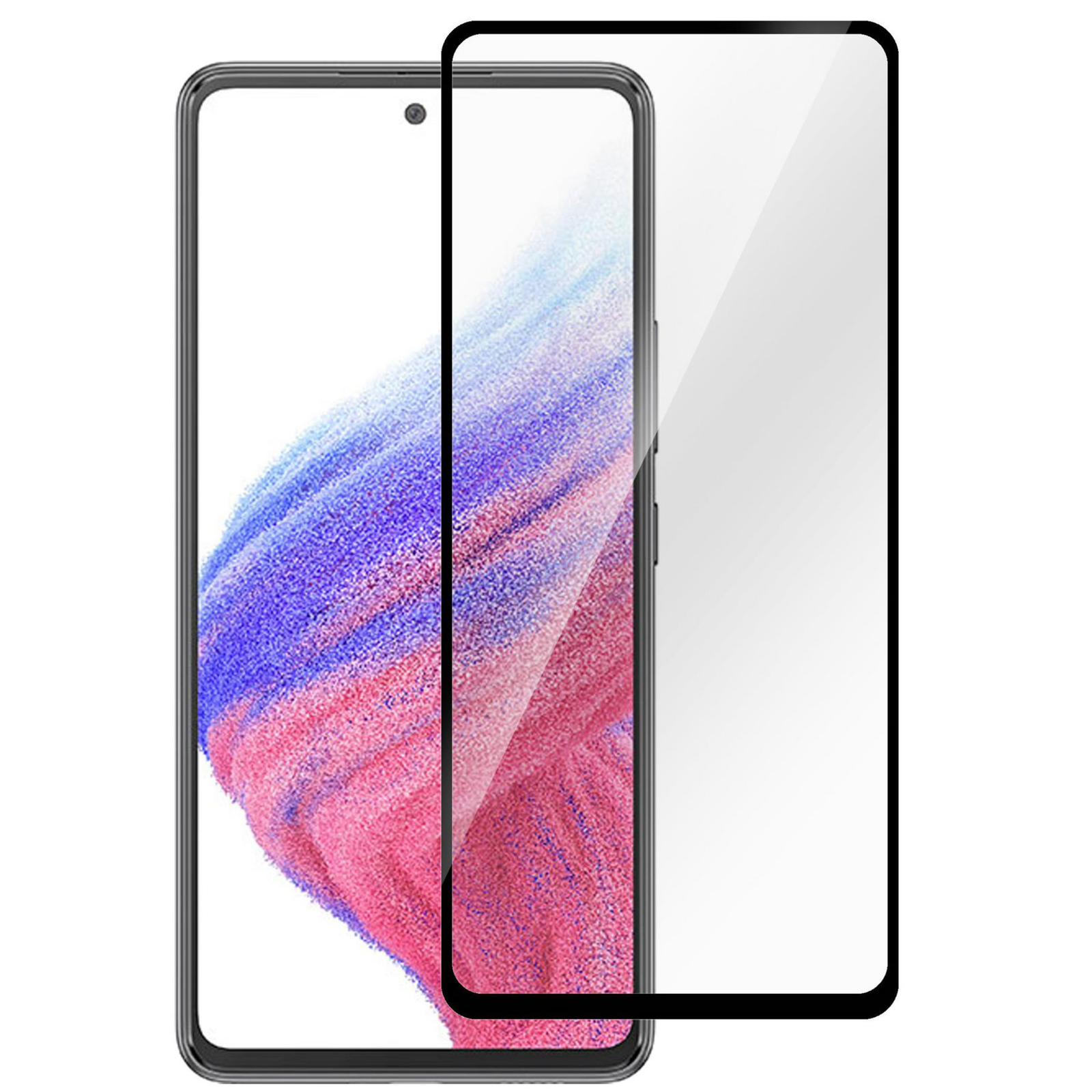 eStuff Galaxy A53 5G Black Full Cover Full Glue