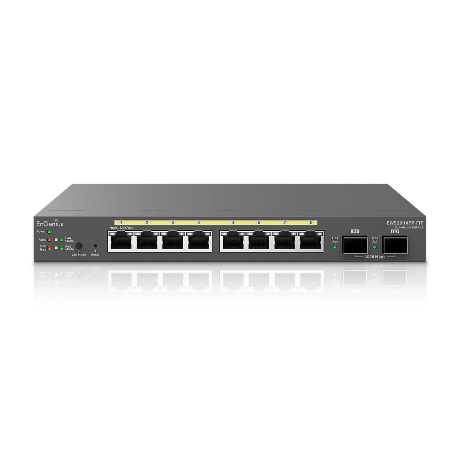 EnGenius Network Switch Managed L2/L3 Gigabit Ethernet 10/100/1000 Power over PoE Grey