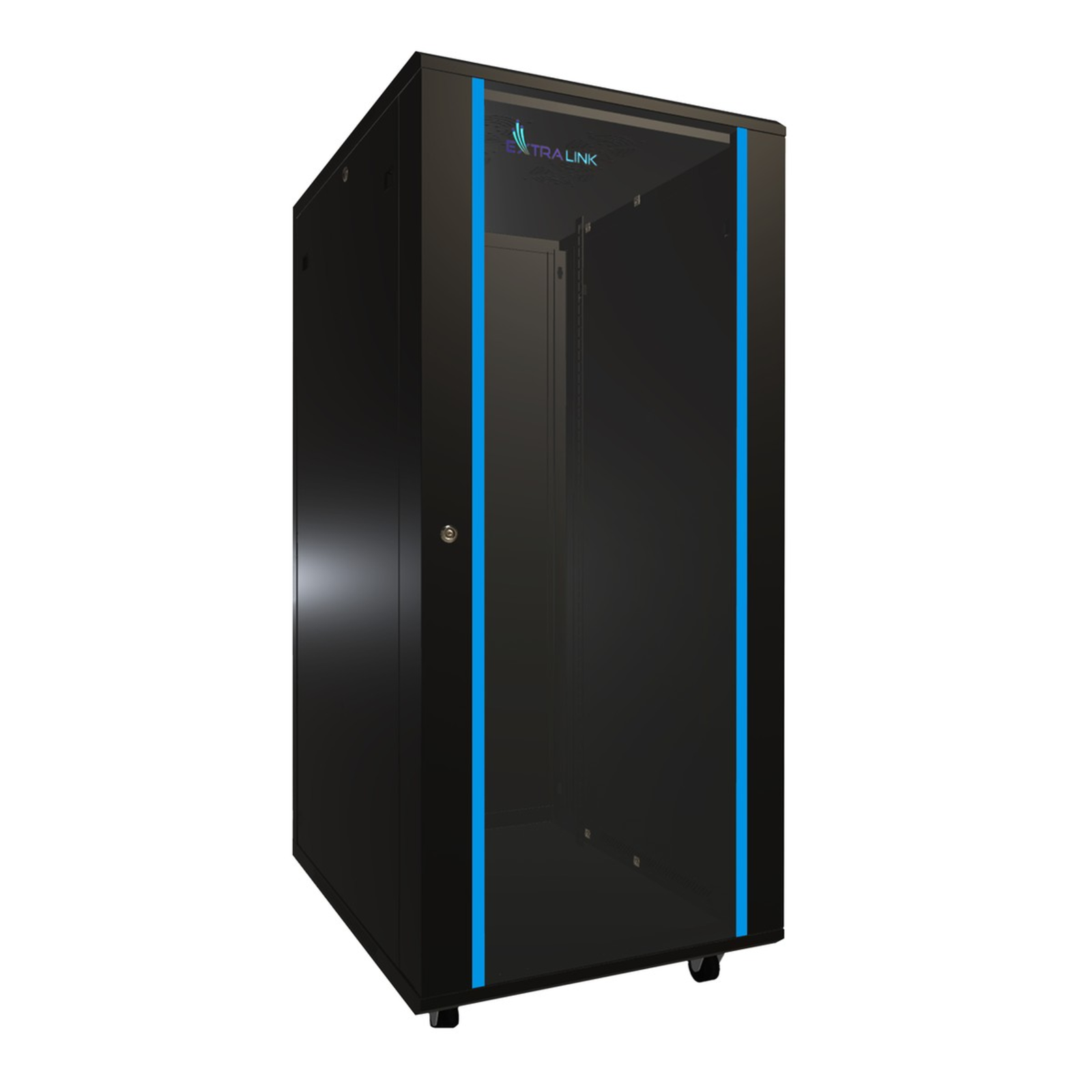 Extralink 19 27U 600x800 Black Flat-pack Rack