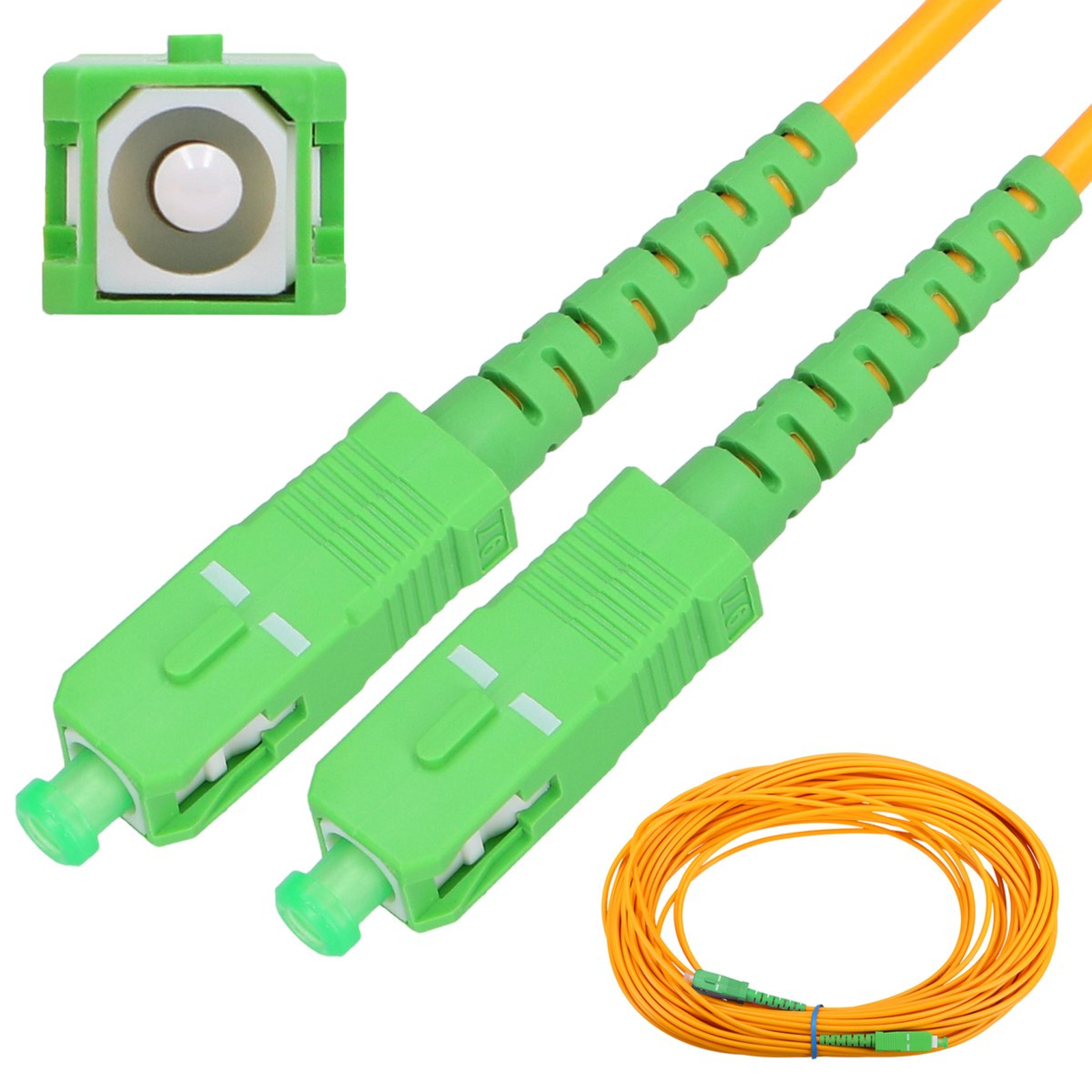 Extralink SC/APC-SC/APC Patch Cord Single Mode Simplex G652D 3 Mm 10 M