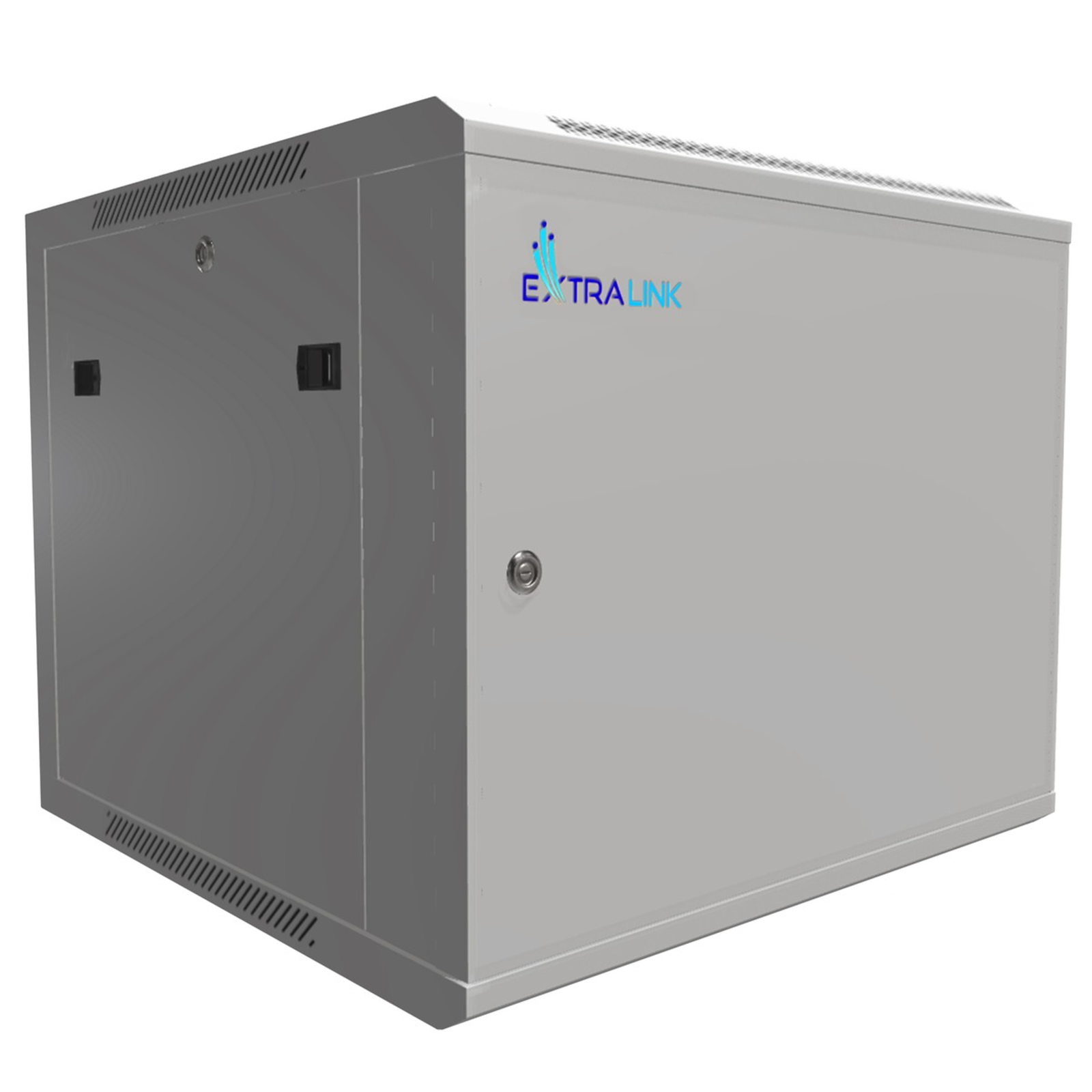 Extralink 9U 600x600 Grey Metal Door Rack Cabinet