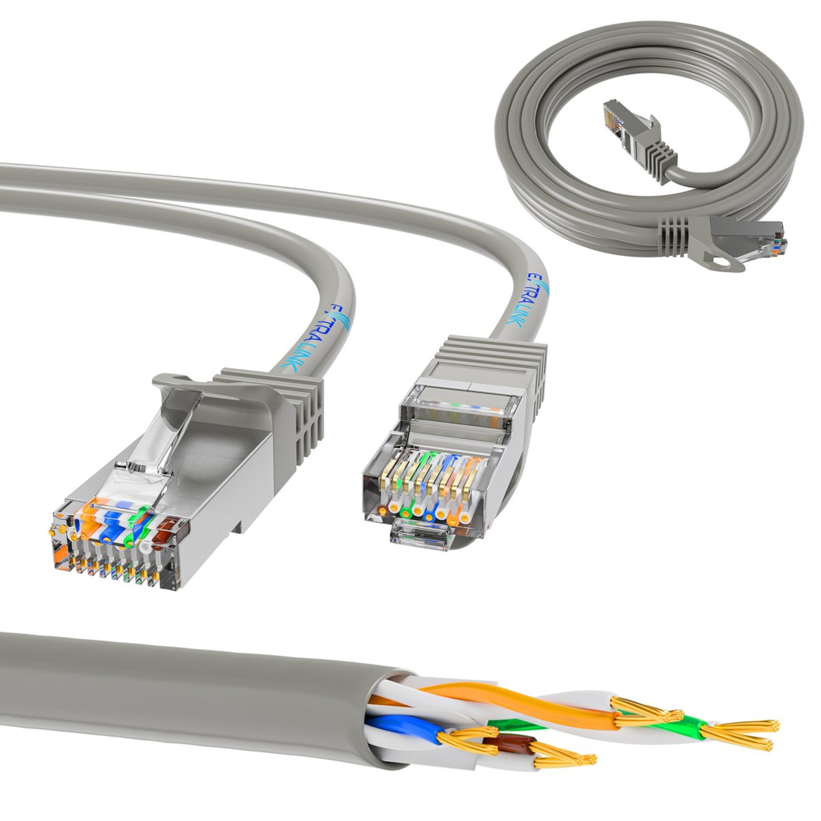 Extralink Cat.5e UTP LAN Connection Cable Copper Twisted Pair Cable Network