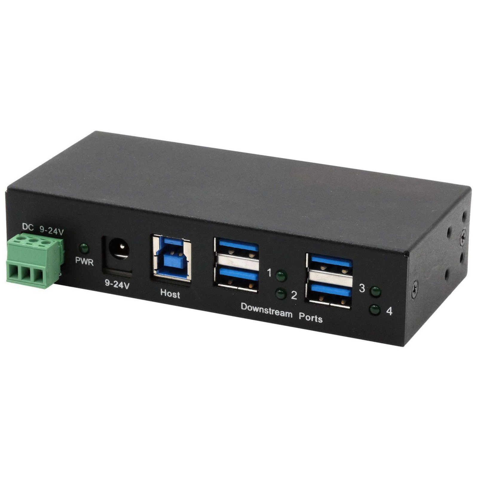 Exsys USB 3.2 HUB 4-Port Gen1 Incl.USB Cable Incl.USB Cable,DIN-Rail Wall Mounting