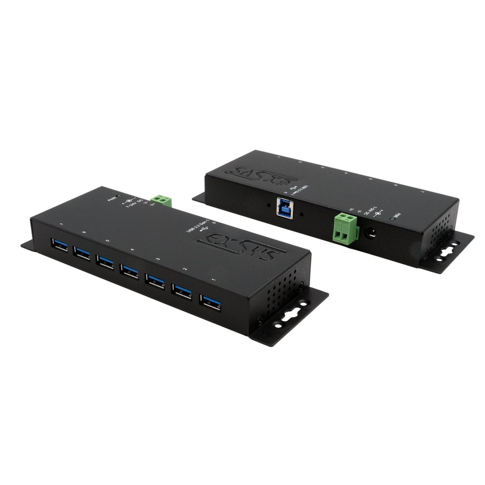 Exsys USB 3.2 Gen 1 HUB 7-Port External Incl. Power Supply 12V/3A And USB Cable